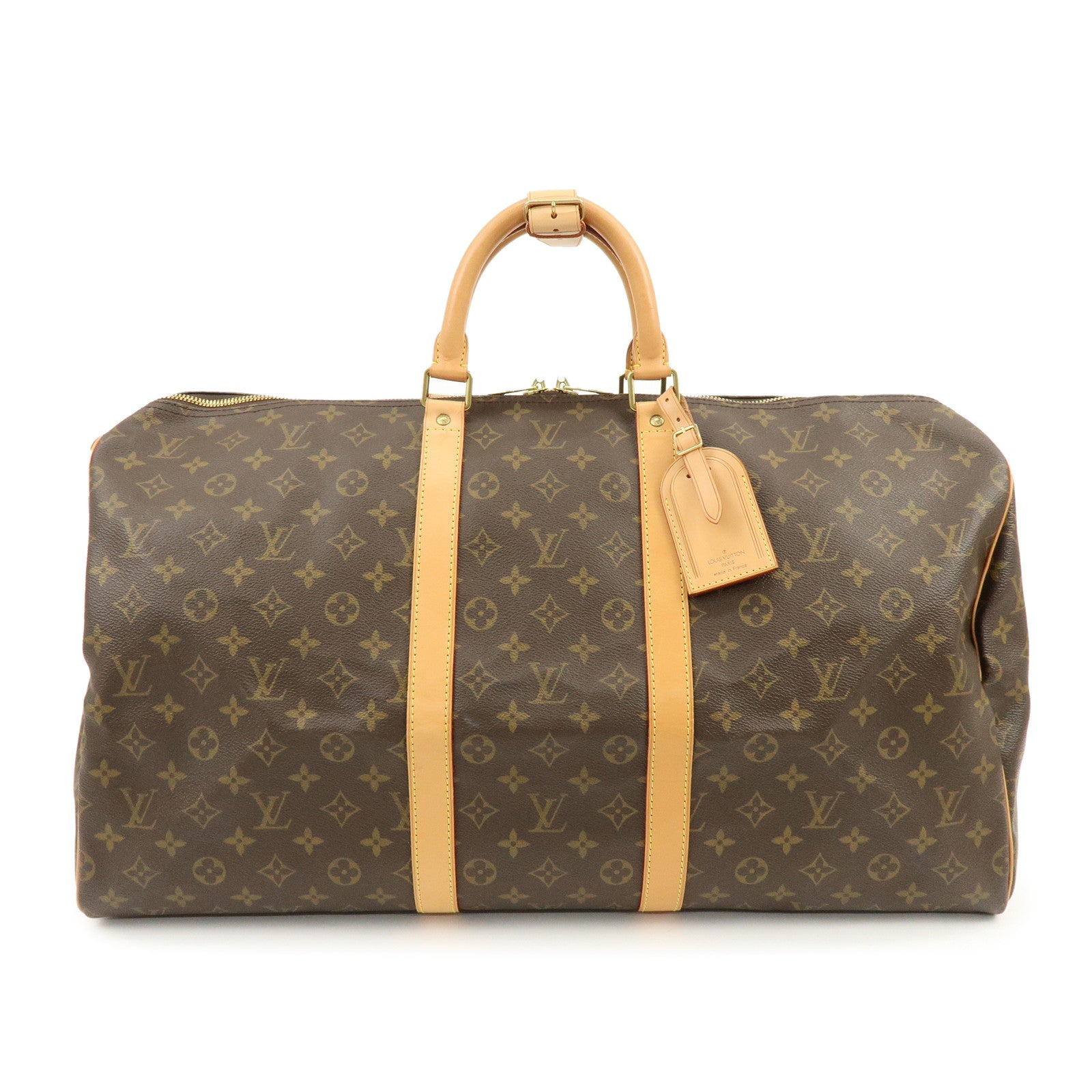Louis Vuitton Monogram Keep All 55 Boston Bag Brown M41424