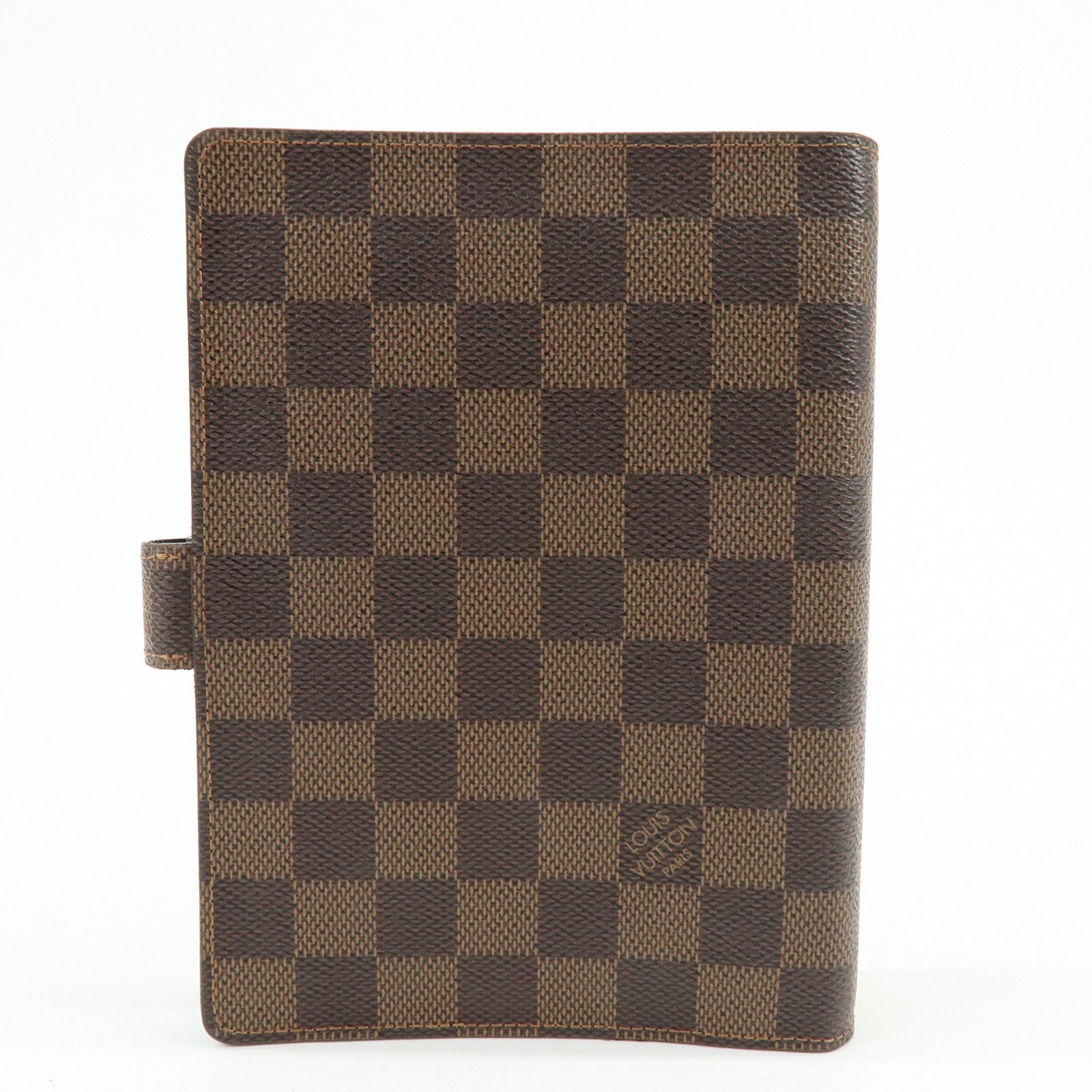 Louis Vuitton Damier Agenda MM Canvas Planner Cover Brown R20701