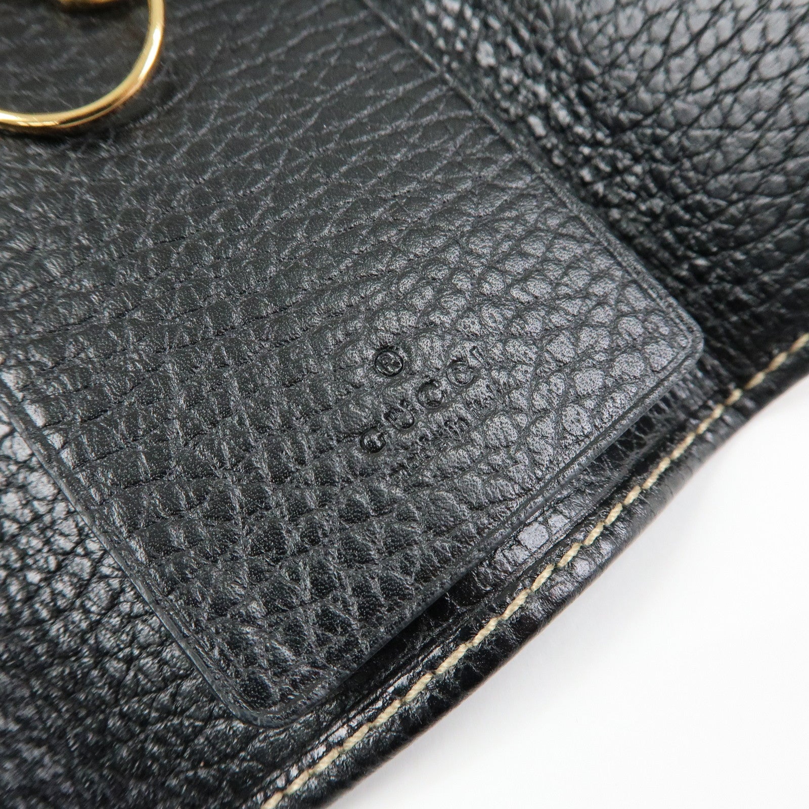 GUCCI Sherry Leather 6 Ring Key Case Key Holder Black 181673