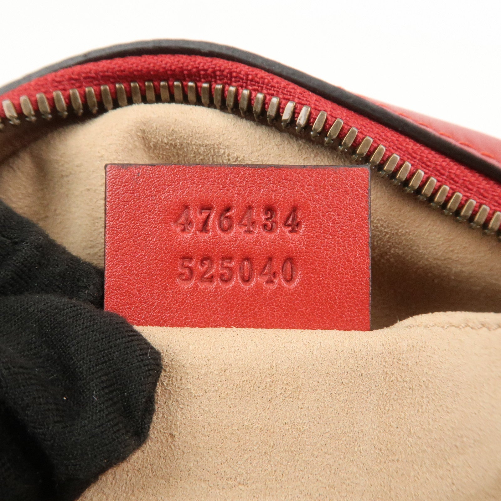 GUCCI GG Marmont Leather Waist Bag Crossbody Bag Red 476434