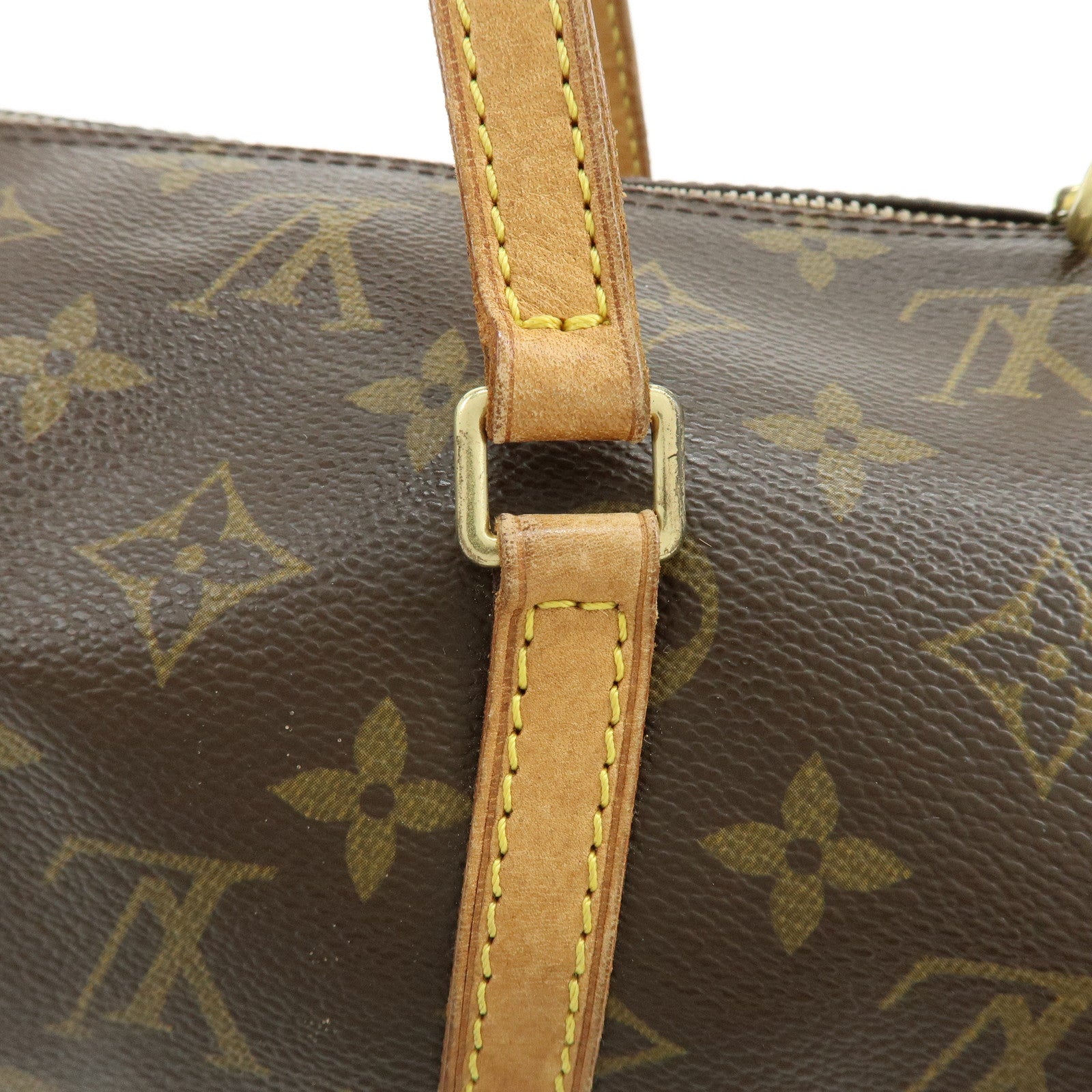 Louis Vuitton Monogram Papillon 30 Hand Bag Brown M51385