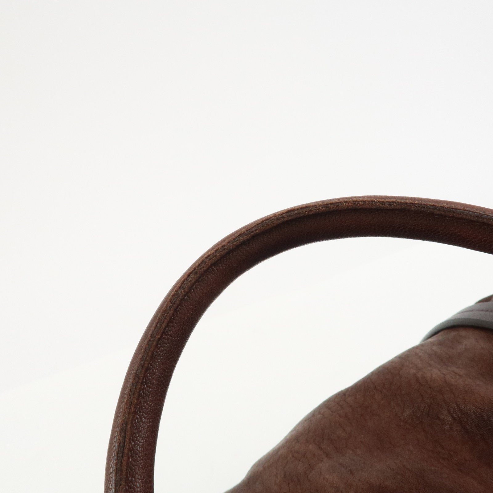 PRADA Logo Leather 2Way Bag Hand Bag Shoulder Bag Brown BN1773