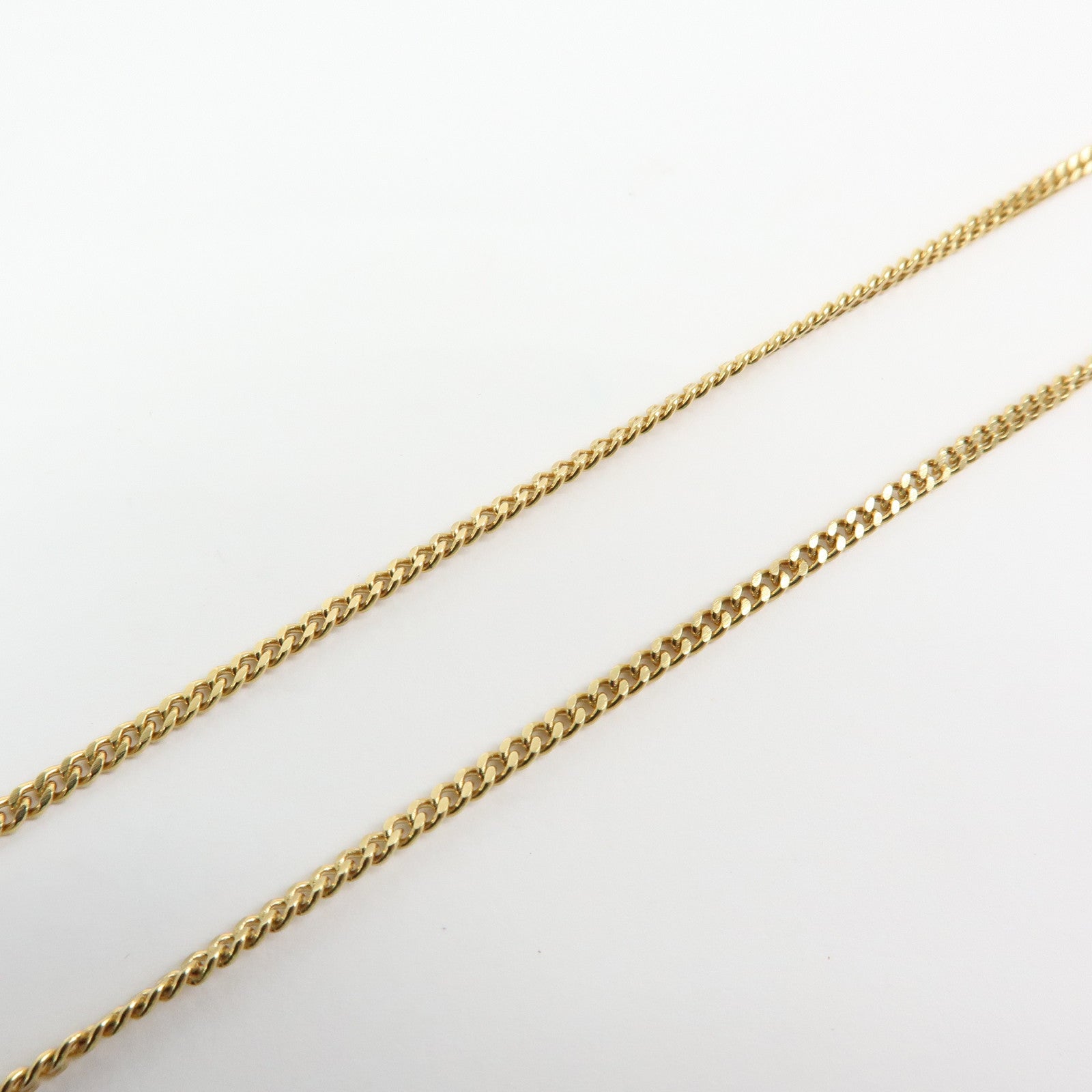 Christian Dior Logo Pendant Metal Rhinestone Necklace Gold