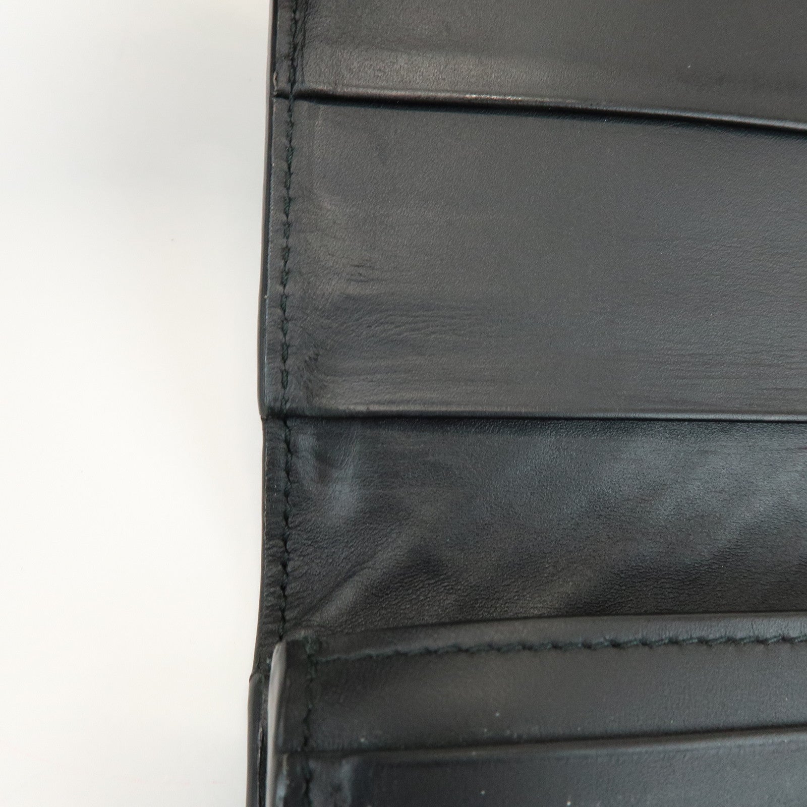 BOTTEGA VENETA Intrecciato Leather Long Wallet Black