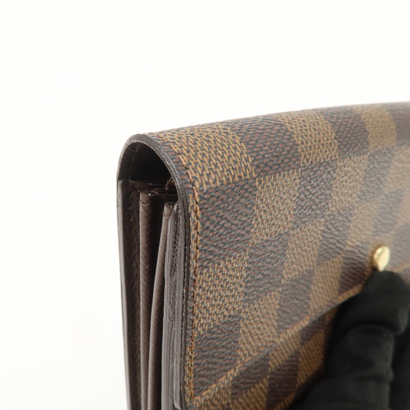 Louis Vuitton Damier Canvas Portefeuille Sarah Wallet Brown N61734