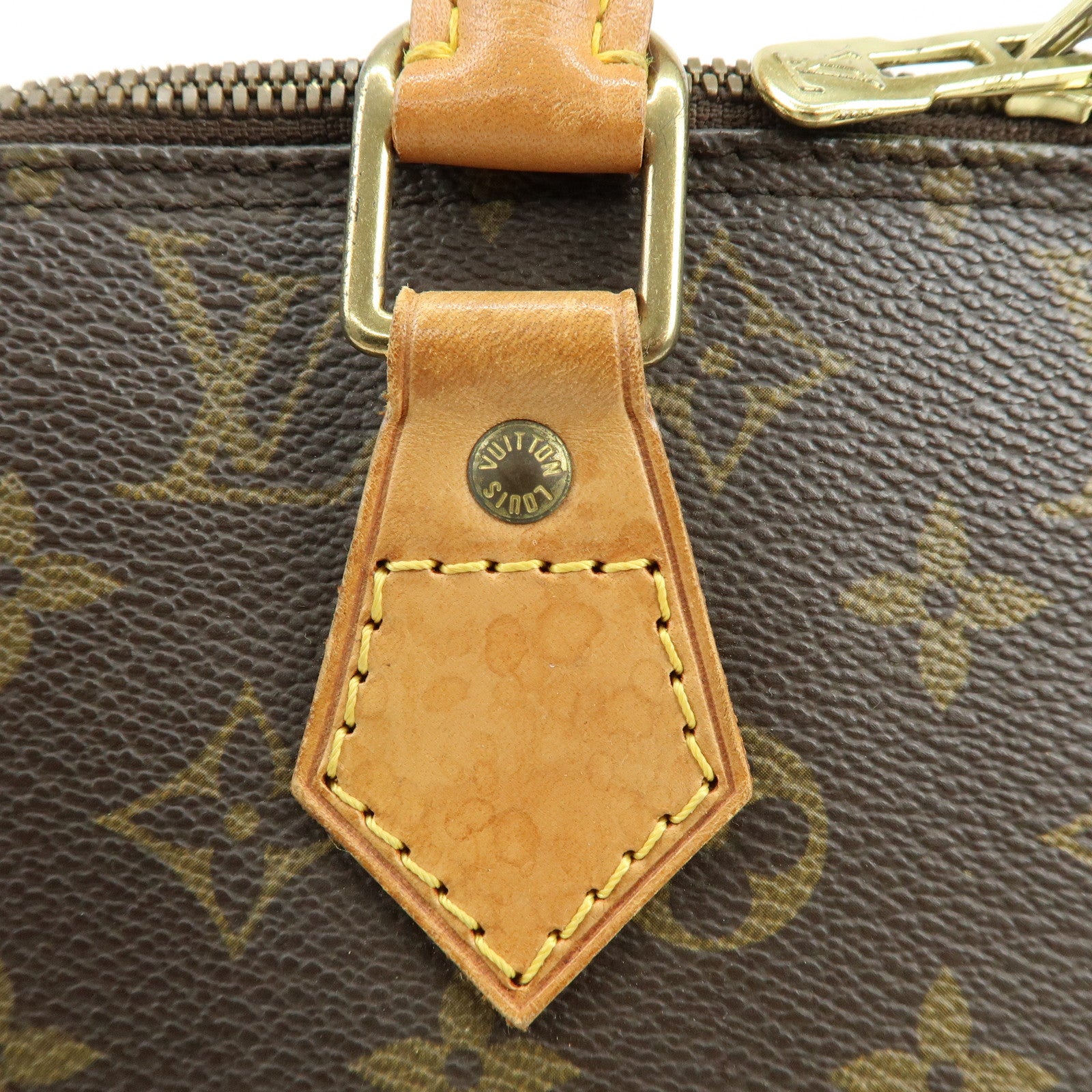 Louis Vuitton Monogram Alma Hand Bag Brown M51130