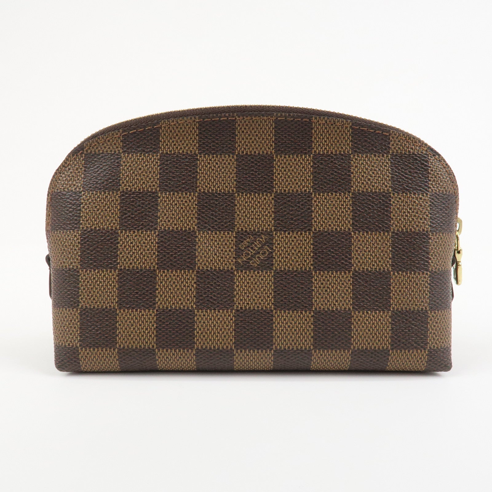 Louis Vuitton Damier Pochette Cosmetic PM Pouch Brown N47516