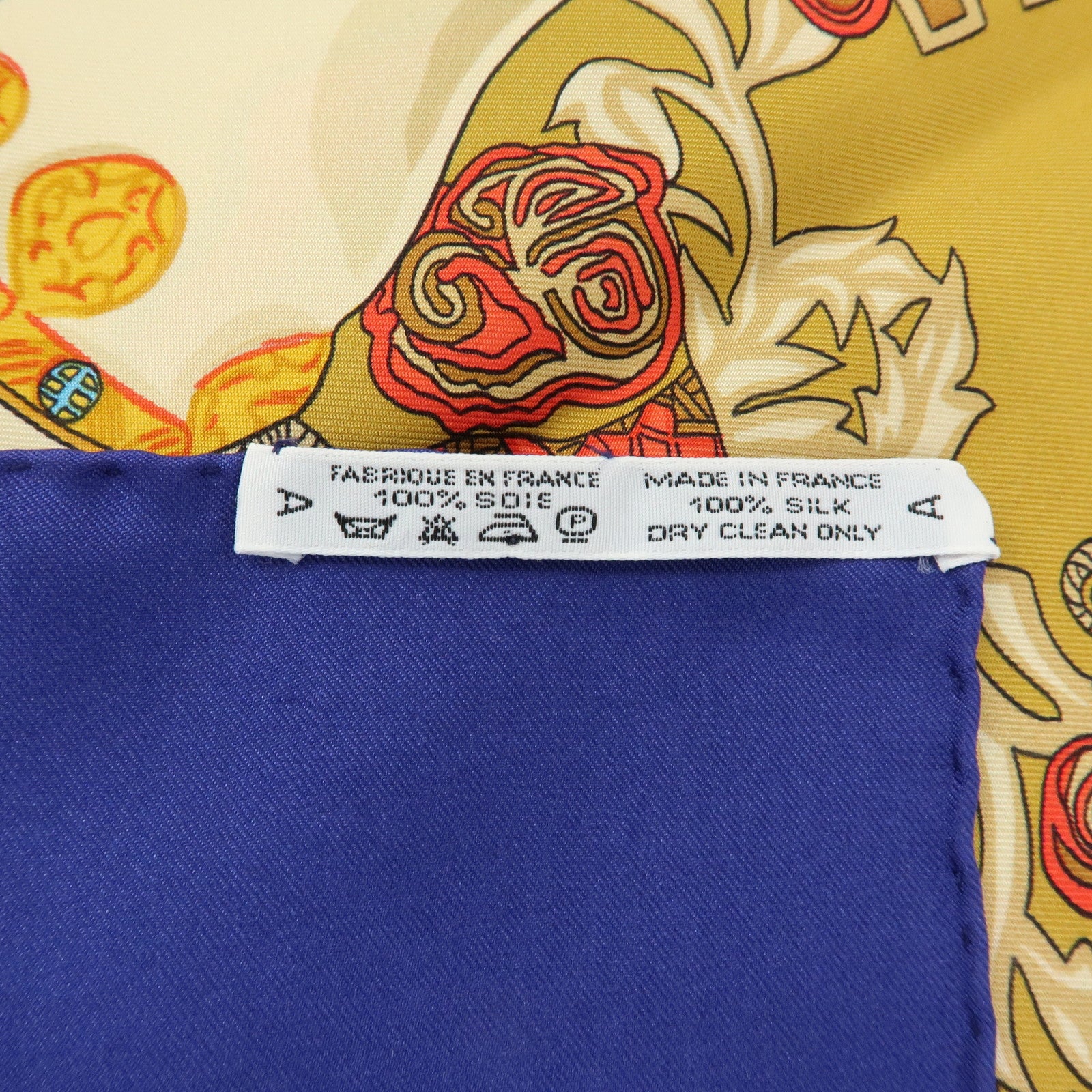 HERMES Carre 90 Silk 100% Scarf ART des STEPPES Horse Print Navy