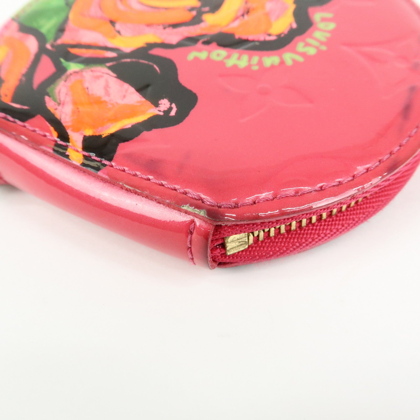 Louis Vuitton Monogram Vernis Porte Monnaie Chapeau Rose Pop M93690