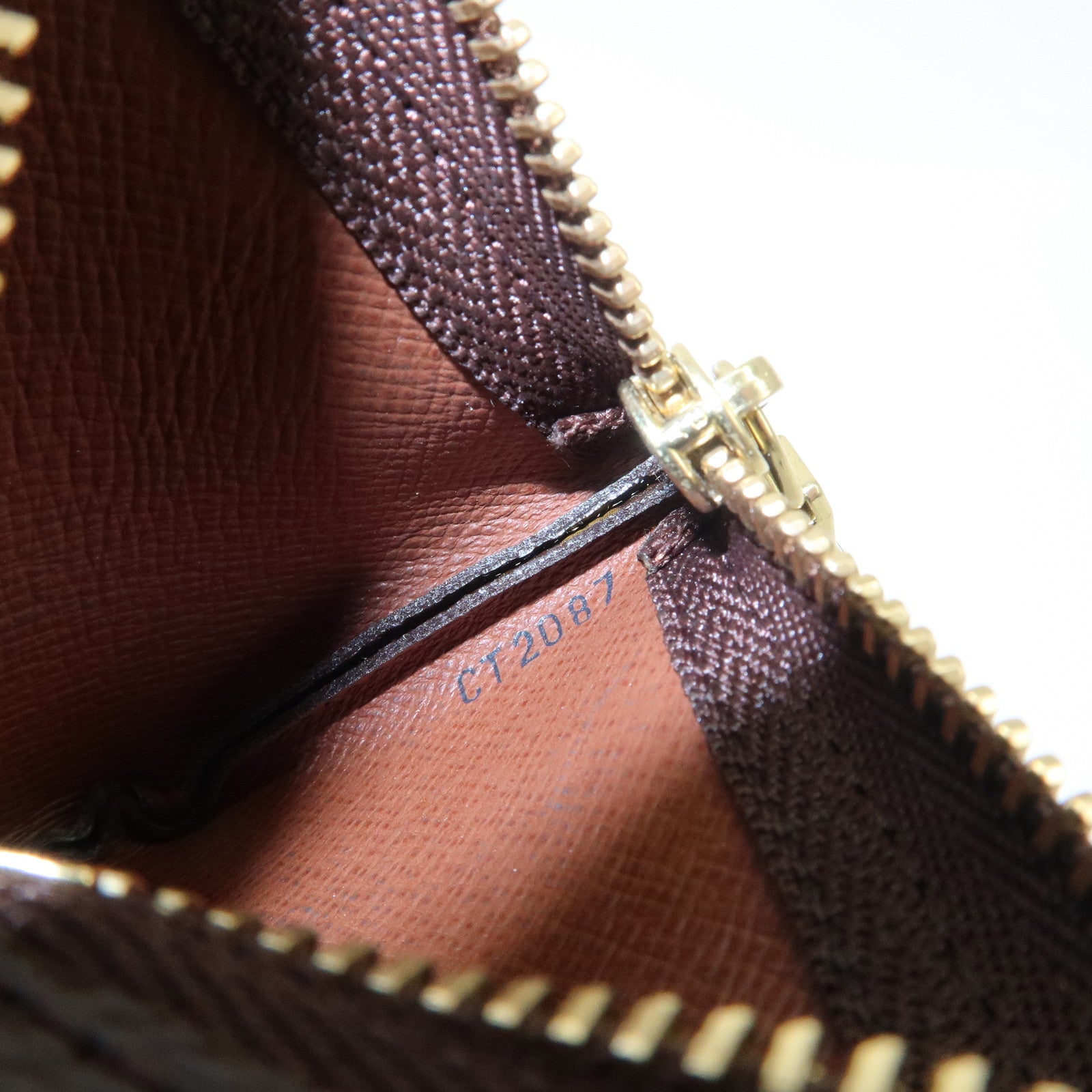 Louis Vuitton Monogram Pochette Cles Coin Case Key Case Brown M62650