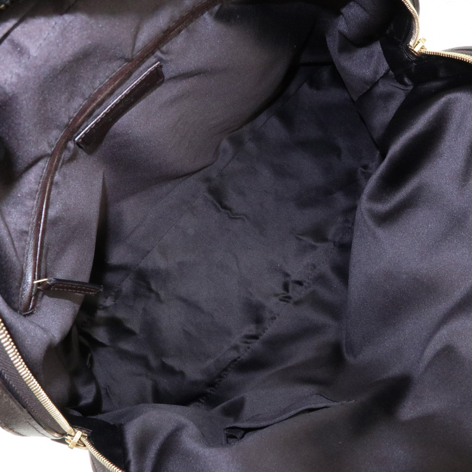 SAINT LAURENT PARIS Muse Leather Hand Bag Shoulder Bag Dark Brown