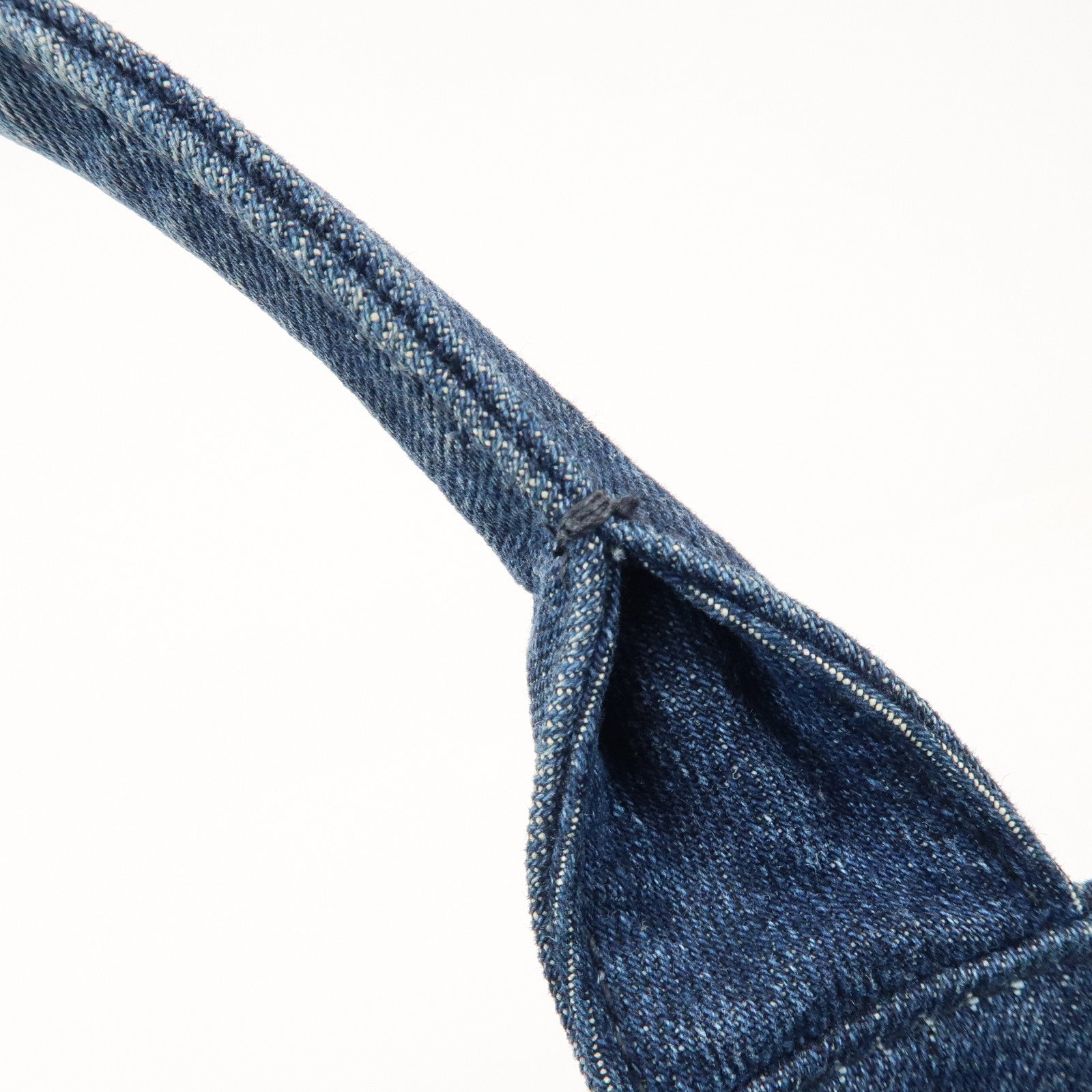 PRADA Canapa Mini 2Way Bag Hand Shoulder Bag Denim Blue B2439G