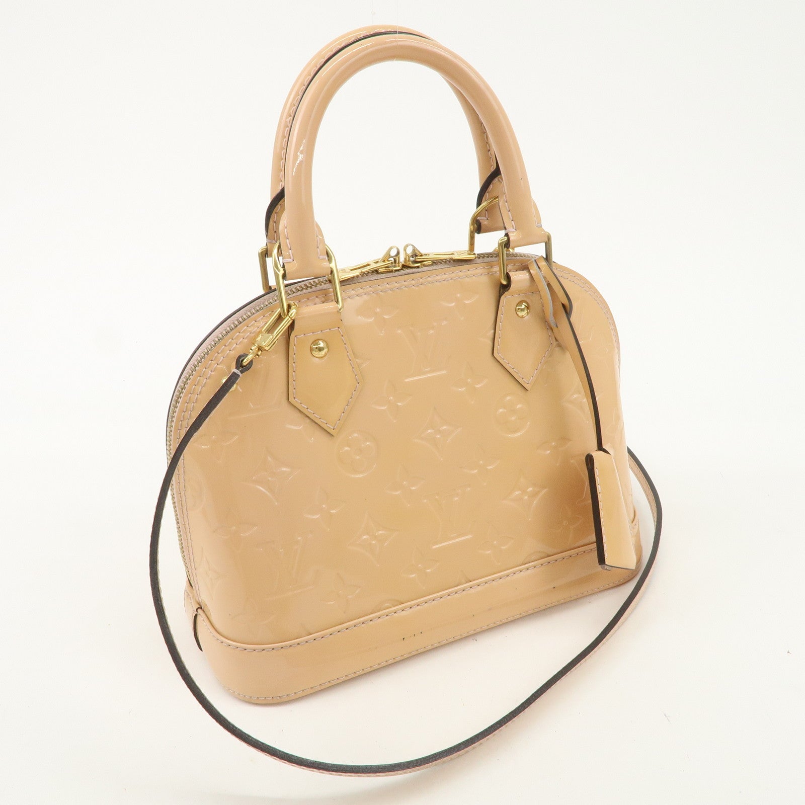 Louis Vuitton Monogram Vernis Alma BB 2Way Hand Shoulder Bag M90064