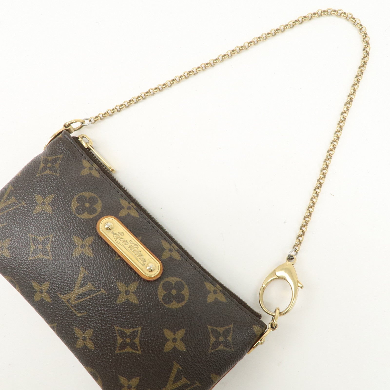 Louis Vuitton Monogram Pochette Milla MM Chain Hand Bag M60094