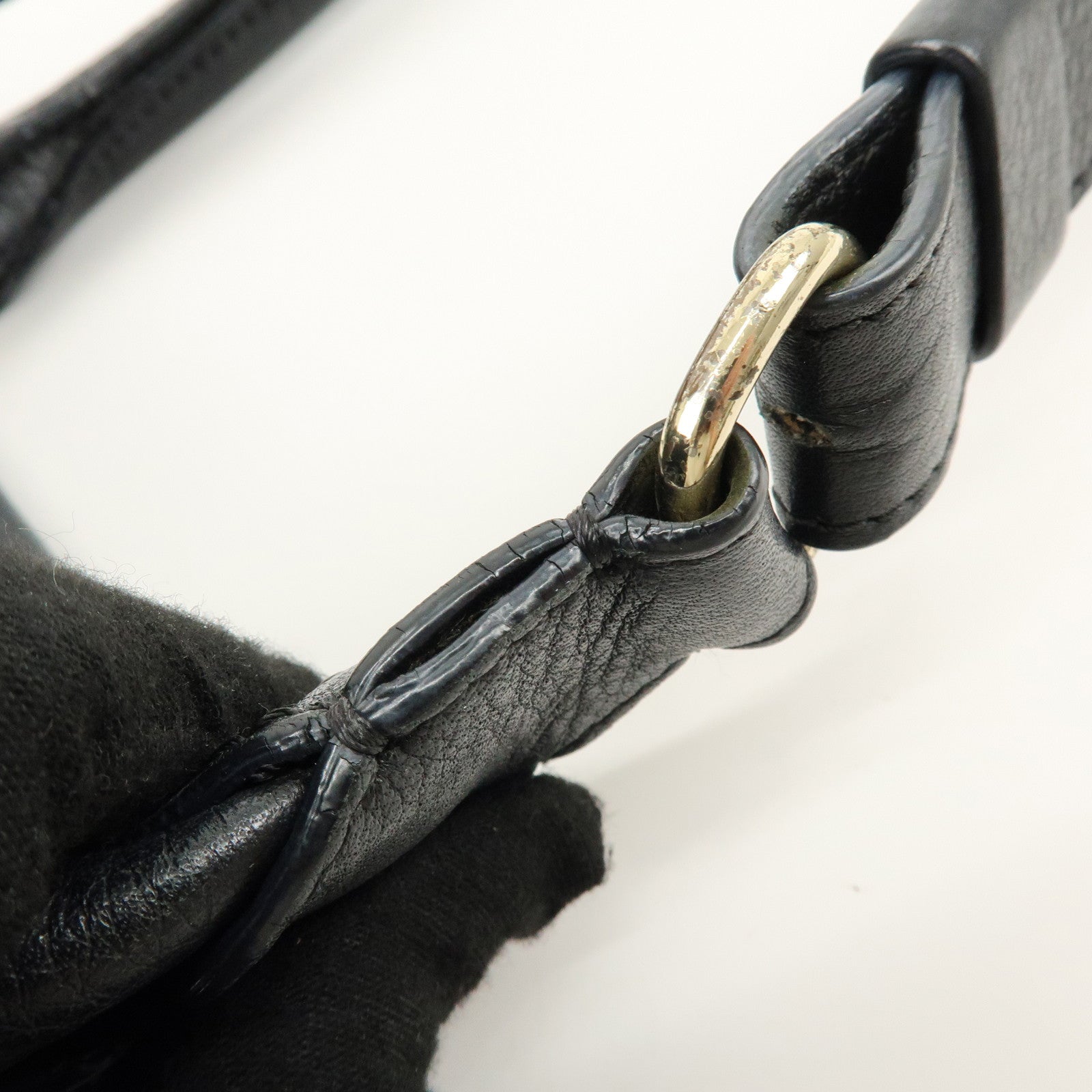 Chloe See By Chloe Leather 2Way Bag Shoulder Bag Hand Bag Black