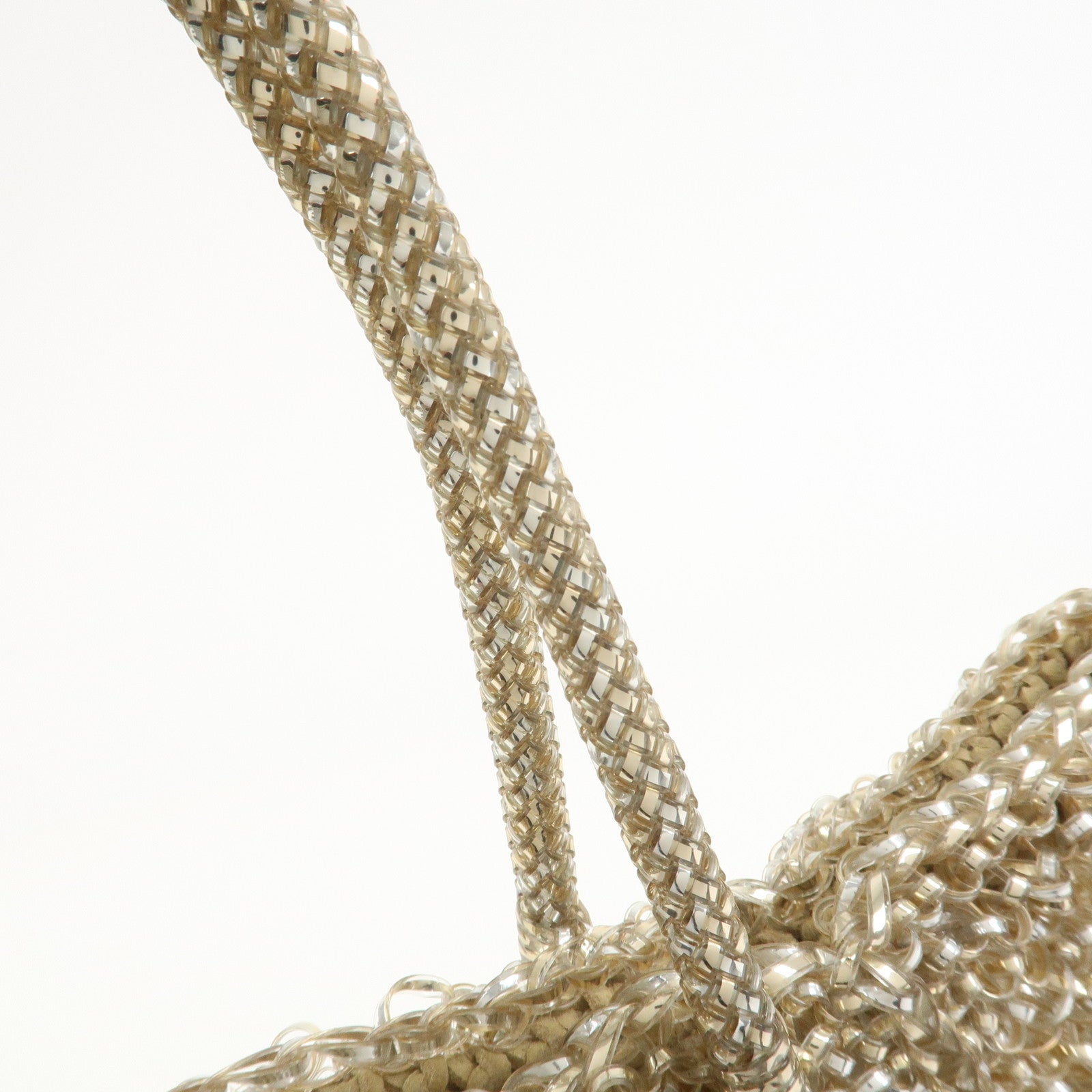 ANTEPRIMA Wire Bag PVC Hand Bag Shoulder Bag Gold