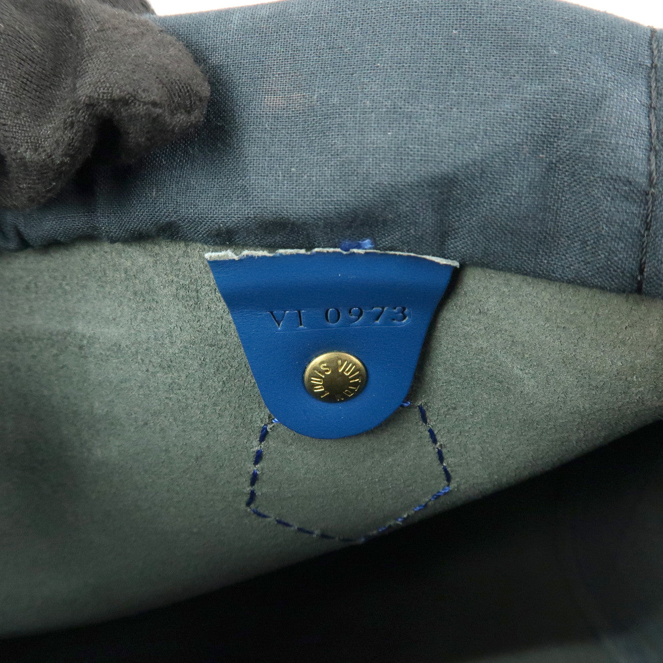 Louis Vuitton Epi Speedy 25 Hand Bag Boston Bag Toledo Blue M43015