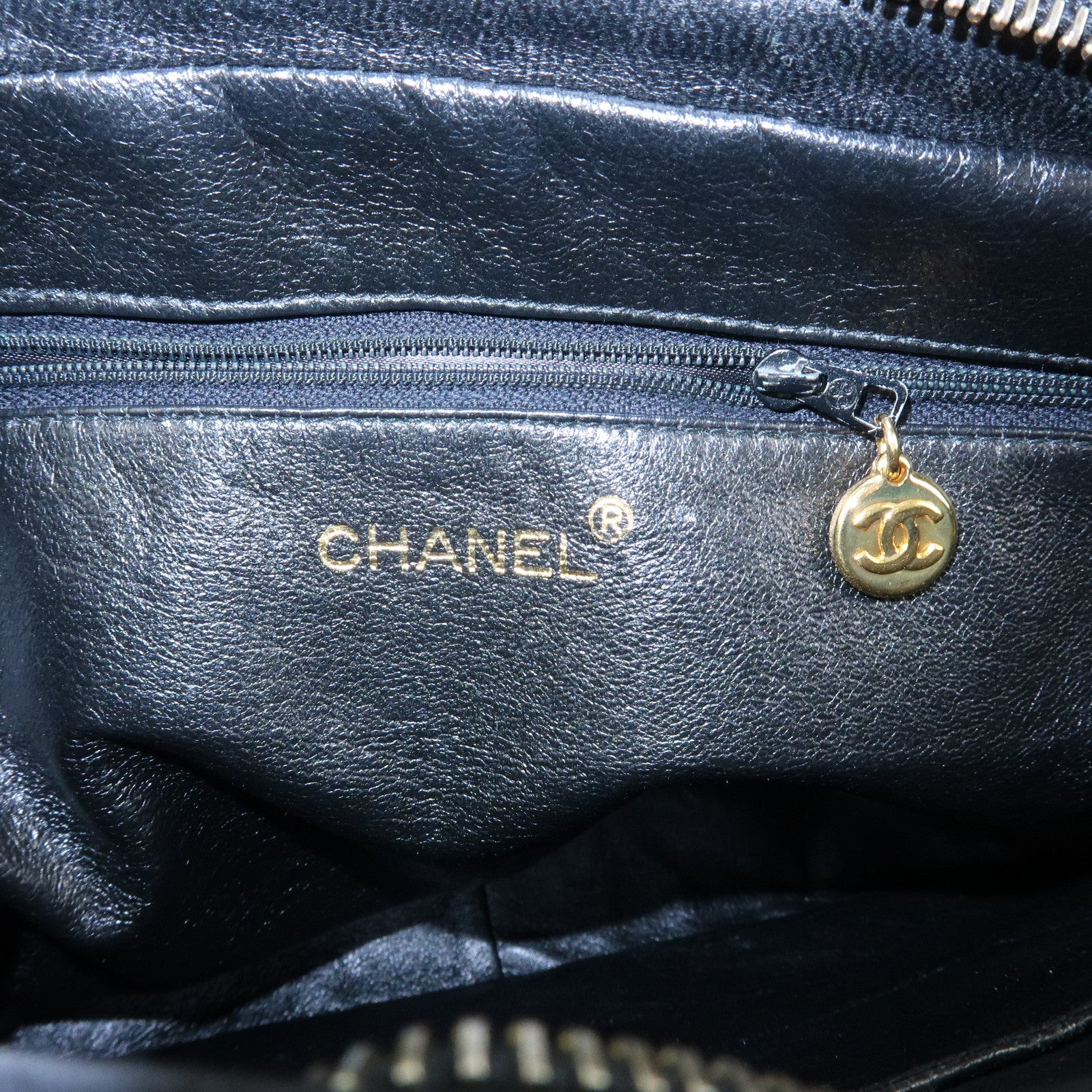 CHANEL Matelasse COCO Mark Suede Shoulder Crossbody Bag Black