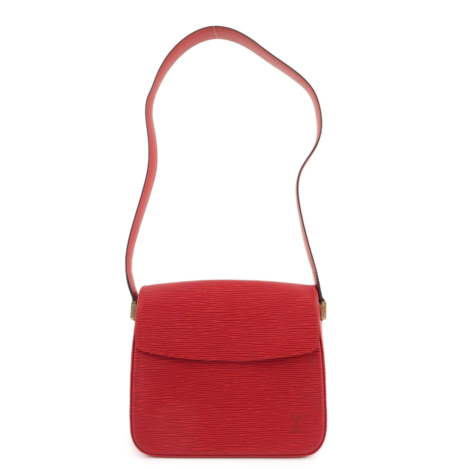 Louis Vuitton Epi Leather Buci Shoulder Bag Castilian Red M52207 Used