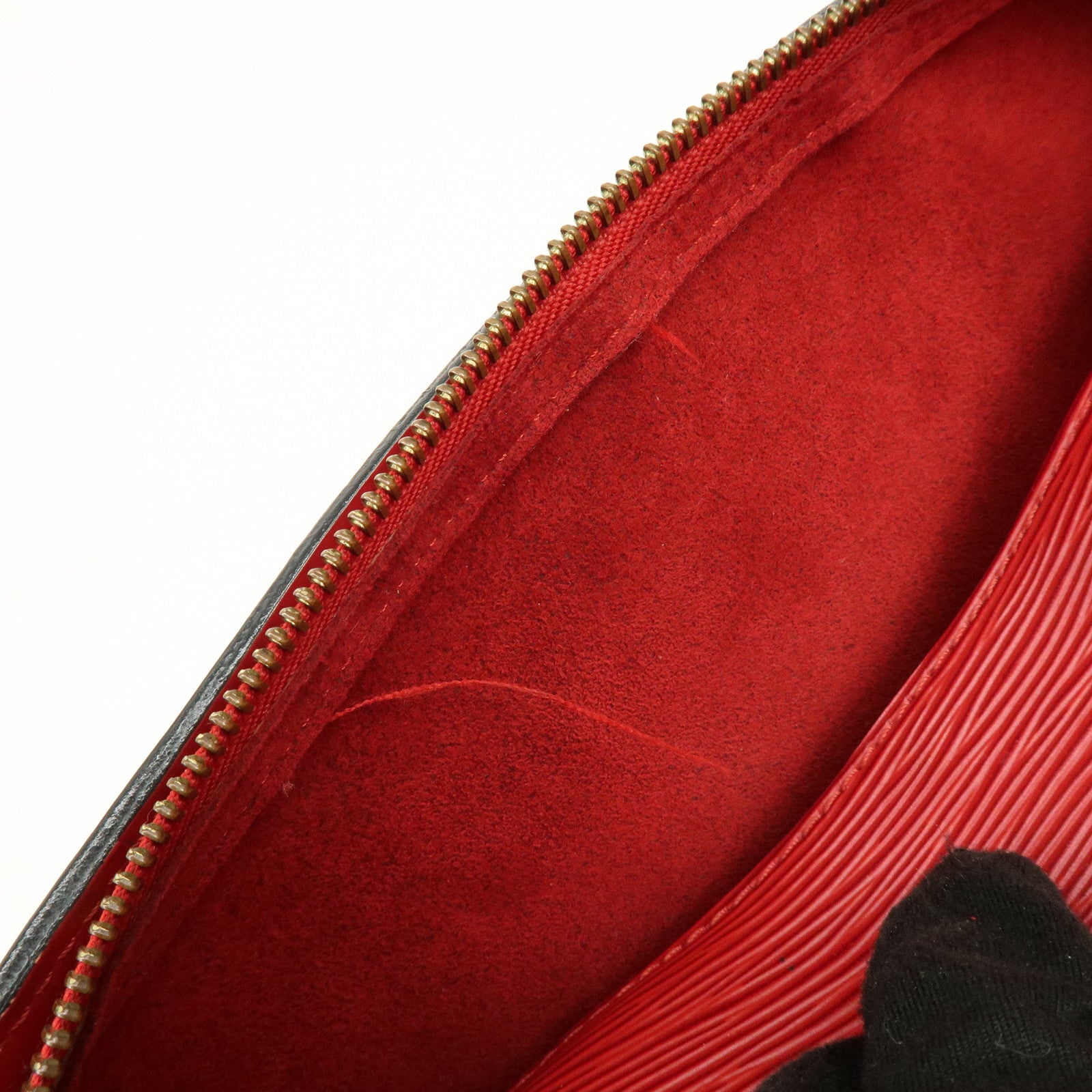 Louis Vuitton Epi Soufflot Hand Bag Castillian Red M52227