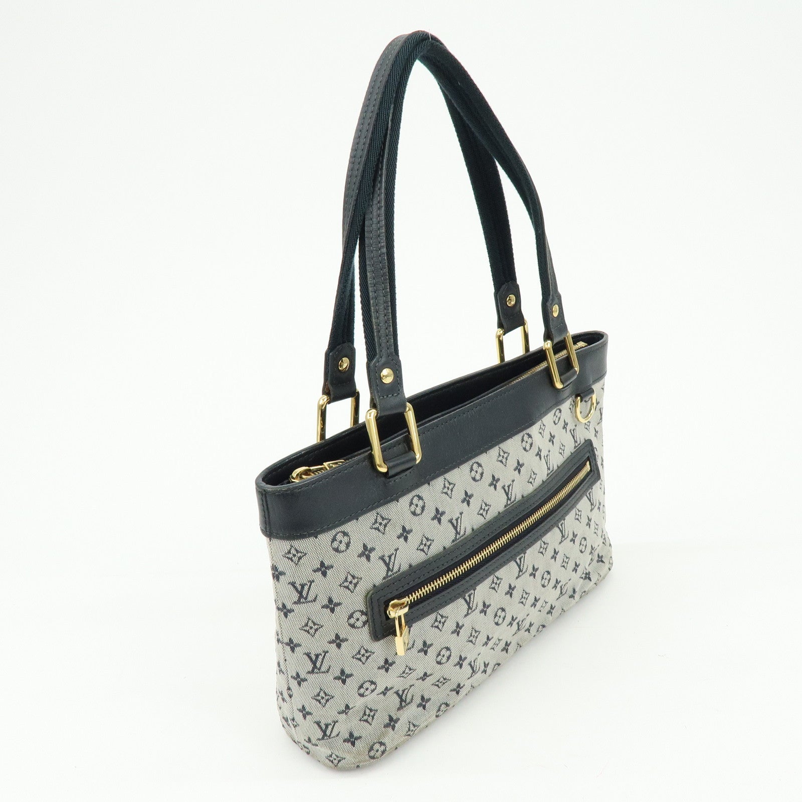 Louis Vuitton Monogram Mini Lucille PM Hand Bag Blue M92676
