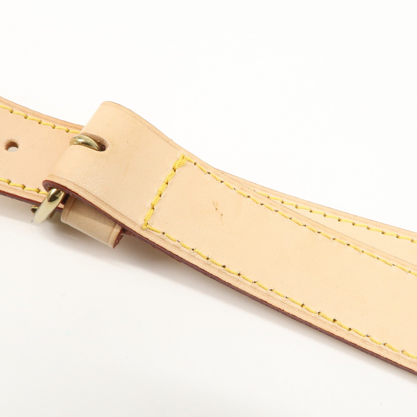 Louis Vuitton Nume Leather Shoulder Strap for Kee All 120cm Natural Used