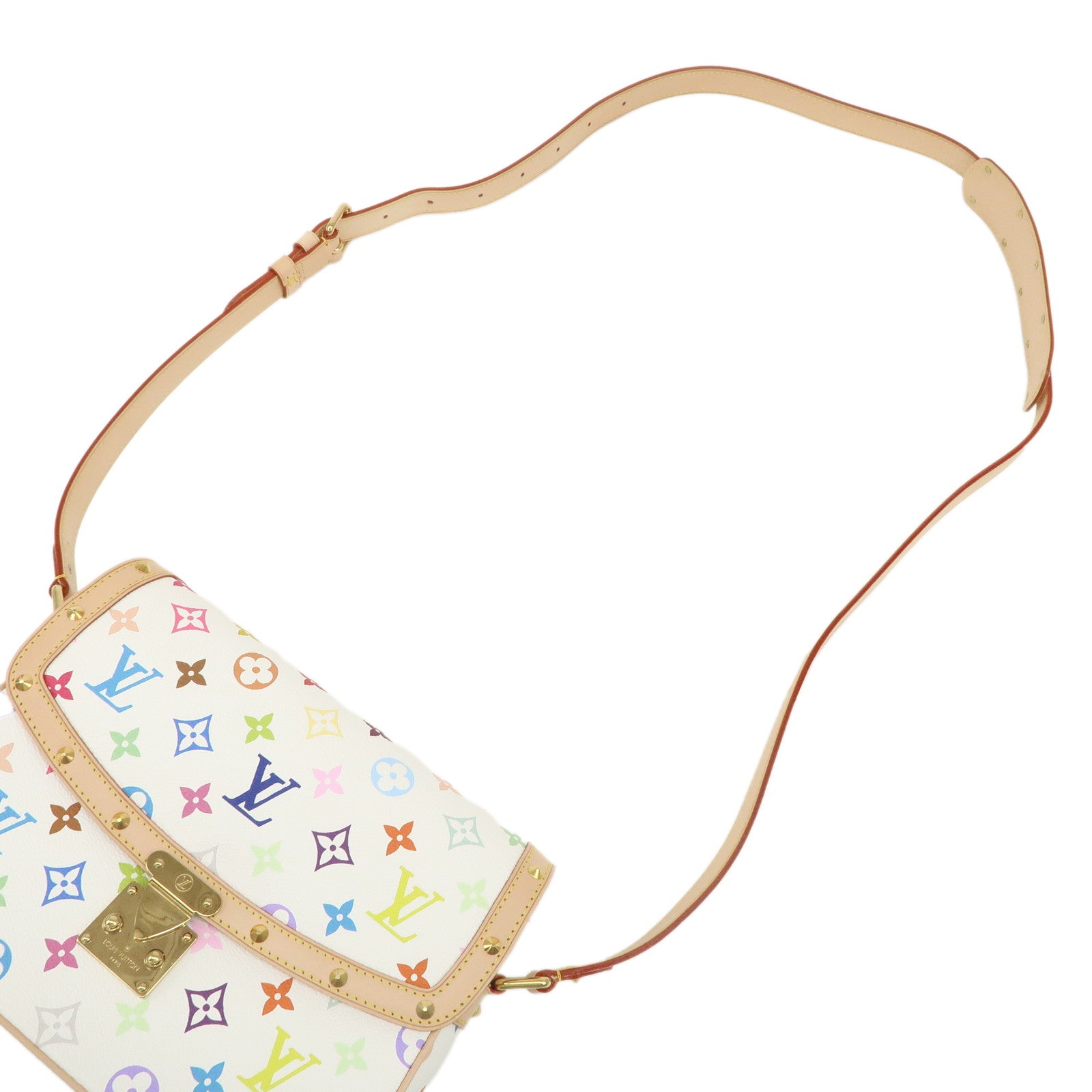 Louis Vuitton Monogram Multicolor Sologne Shoulder Bag Blanc M92661