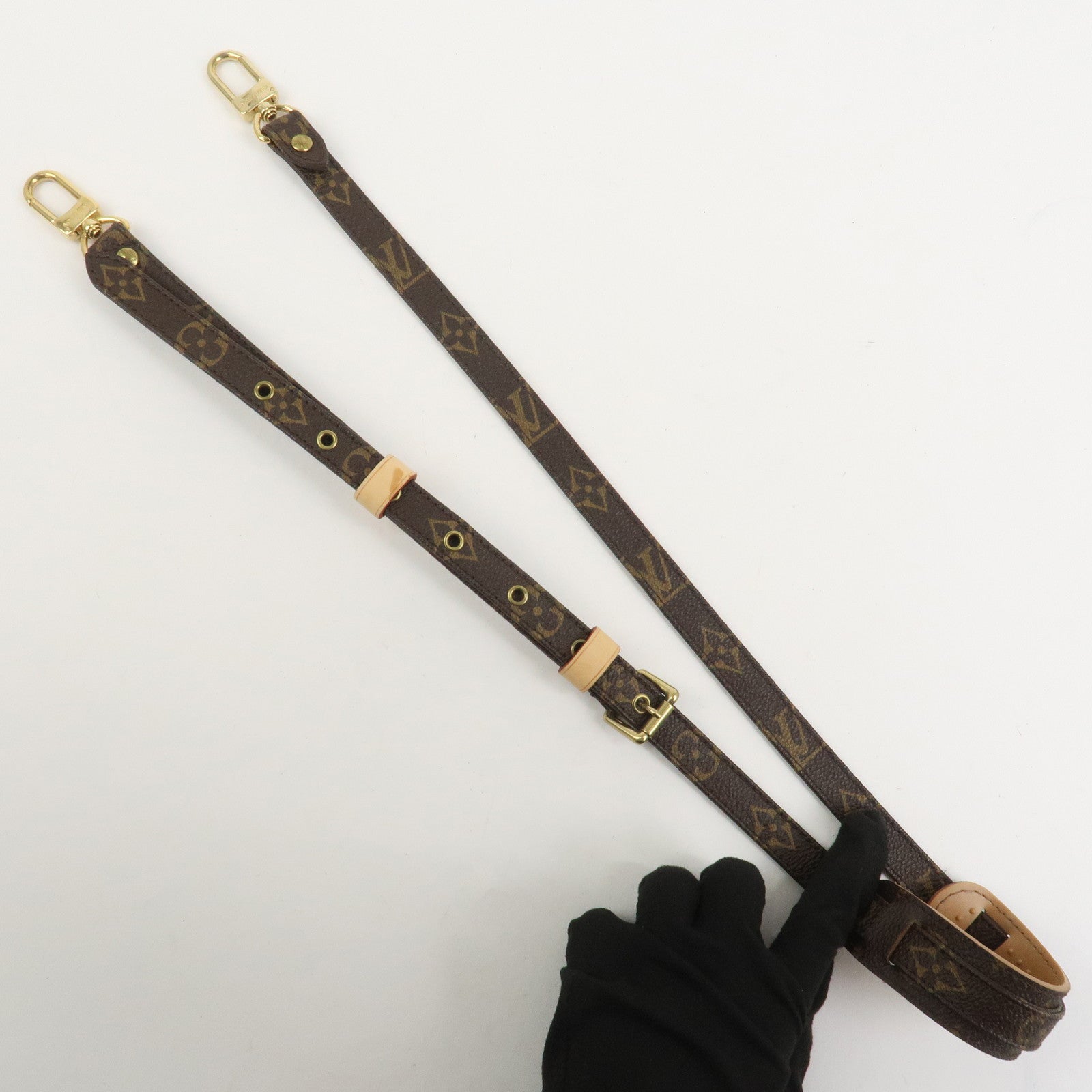 Louis Vuitton Monogram Adjustable Shoulder Strap Brown 120cm J52315