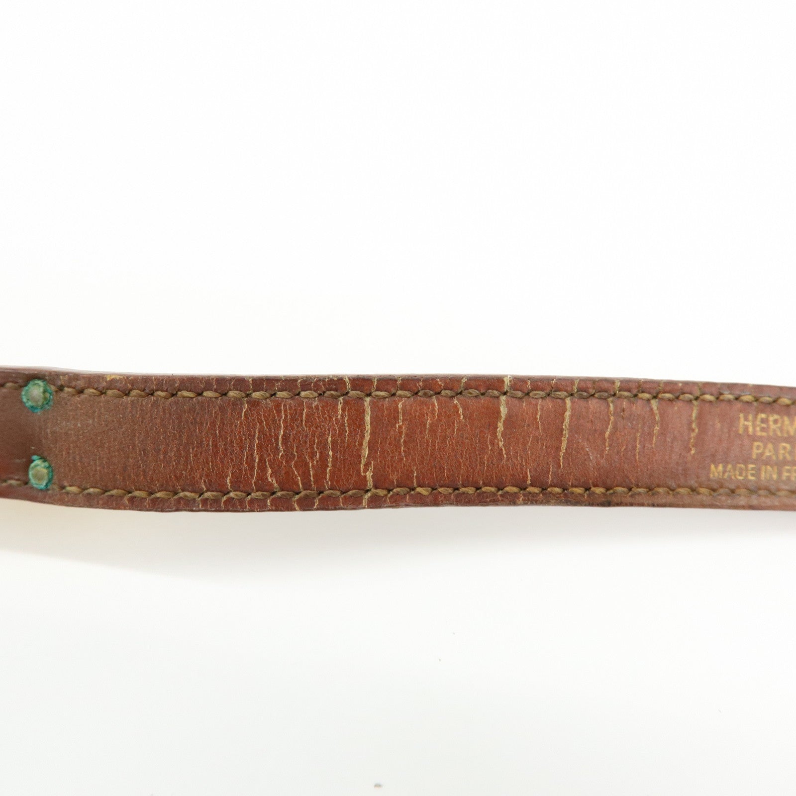 HERMES Vaux Swift Mini Kelly Double Tour Bracelet Brown