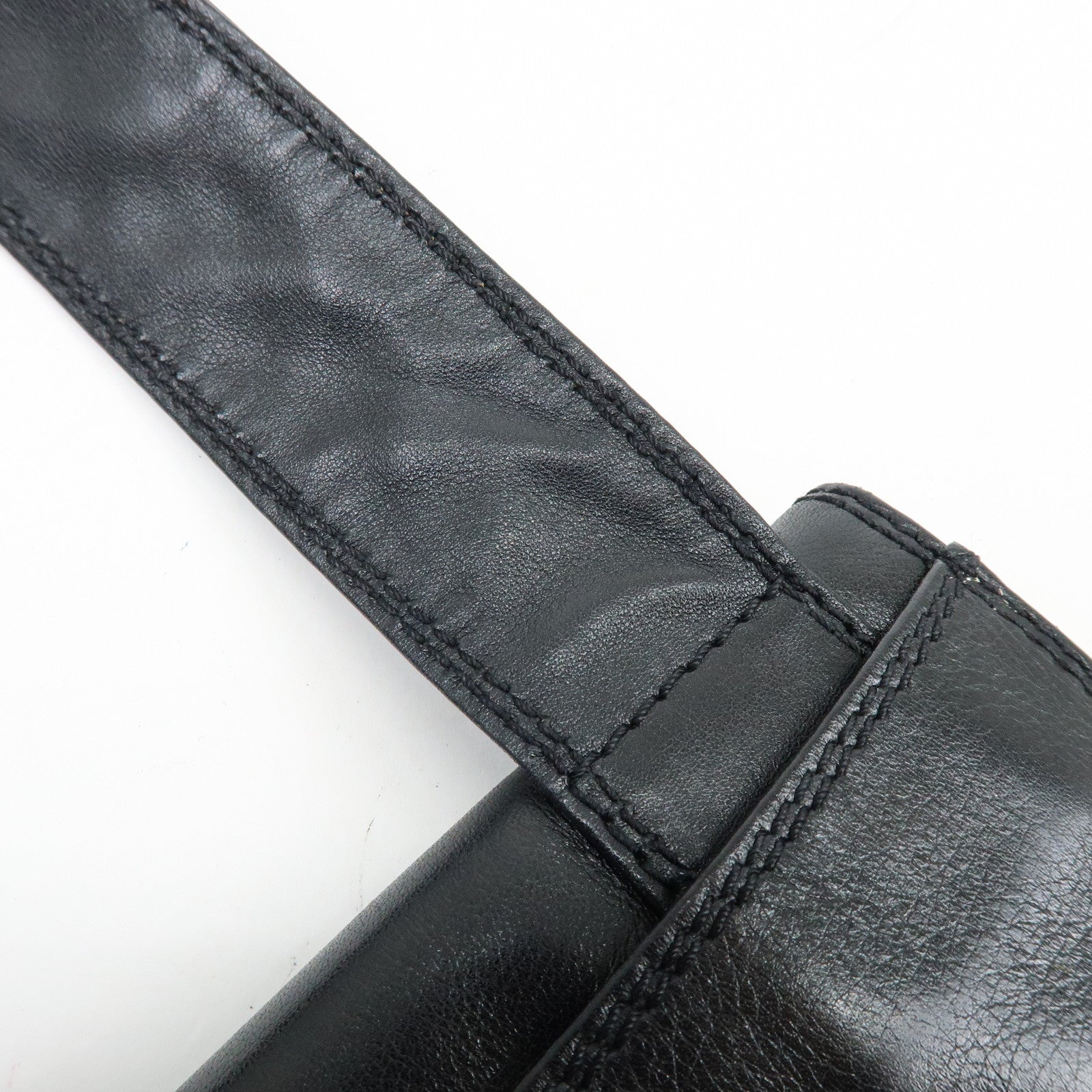 CHANEL COCO Mark Calf Leather Shoulder Crossbody Bag Black