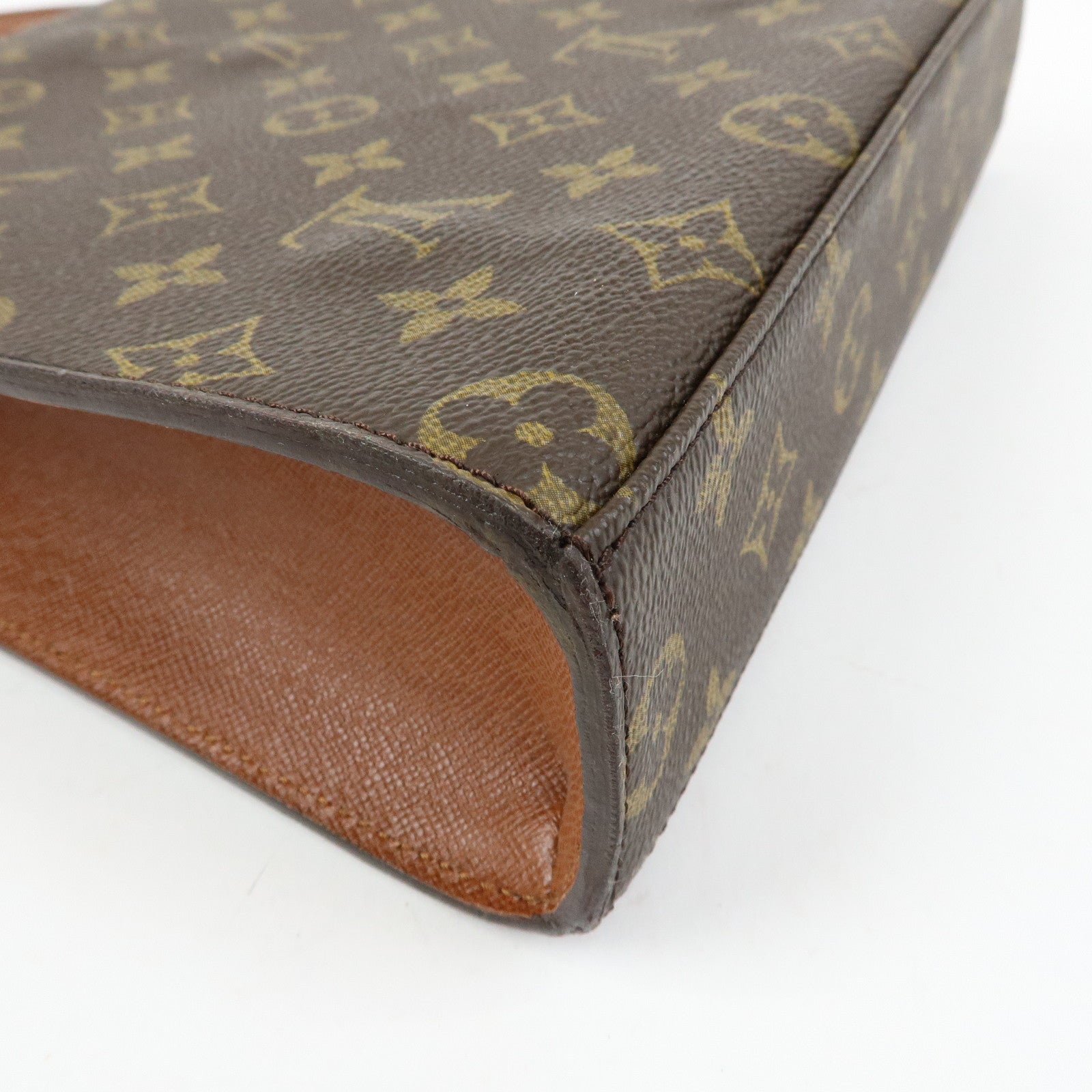 Louis Vuitton Monogram Malesherbes Canvas Hand Bag Brown M51379
