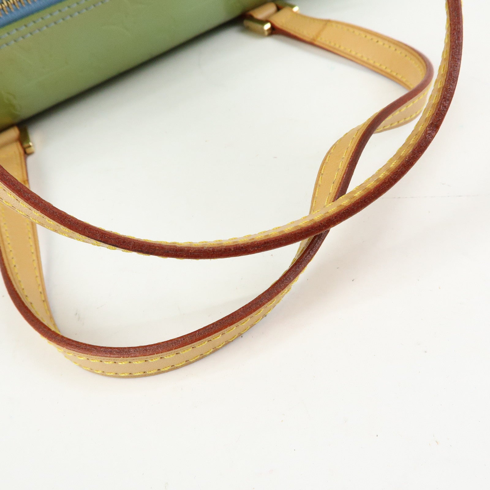 Louis Vuitton Monogram Vernis Bedford Hand Bag Baby Blue M91007