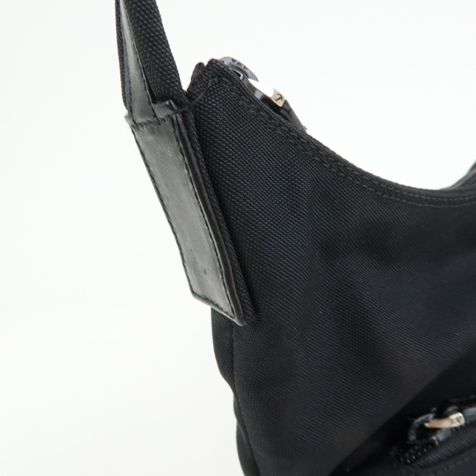 GUCCI Canvas Leather Shoulder Bag Hand Bag Black 001・3386・1705