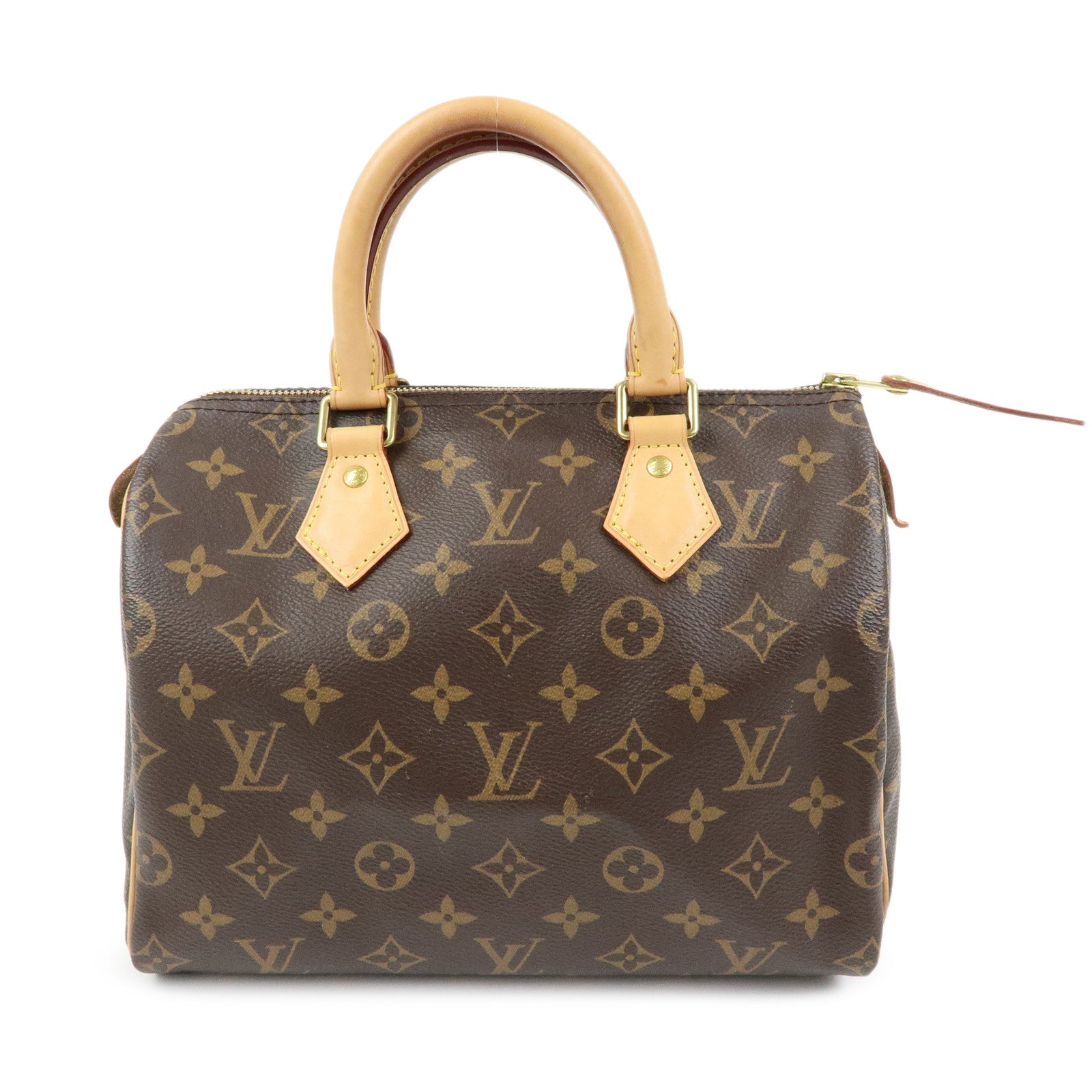 Louis Vuitton Monogram Speedy 25 Hand Bag Boston Bag Brown M41109