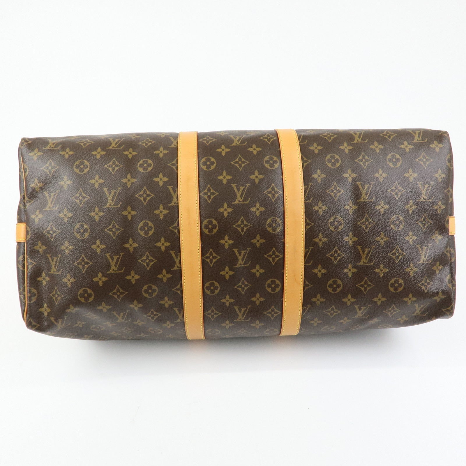 Louis Vuitton Monogram Keep All Bandouliere 55 Boston Bag M41414
