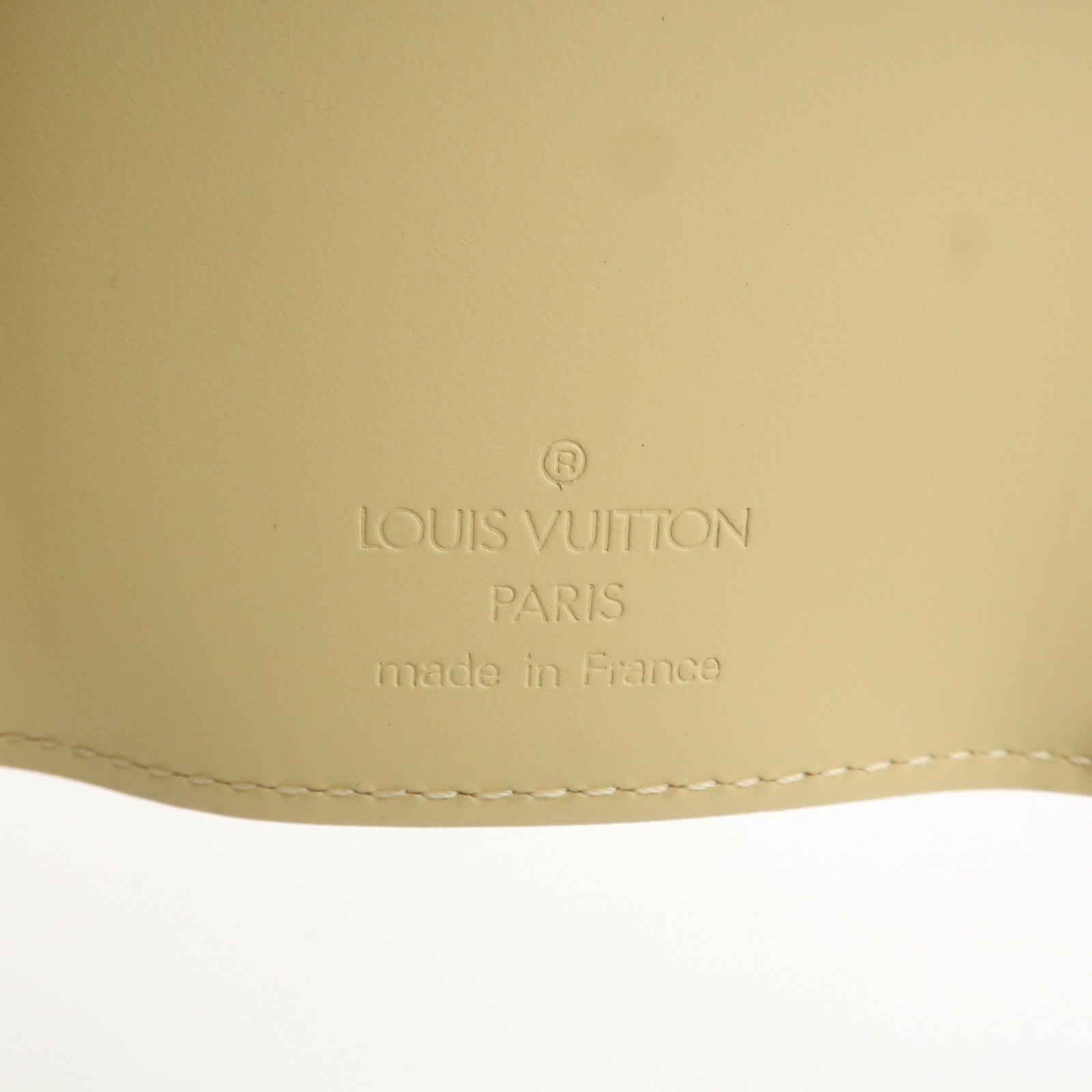 Louis Vuitton Epi Portefeuille Elastic Coin Purse Vanilla M6346A