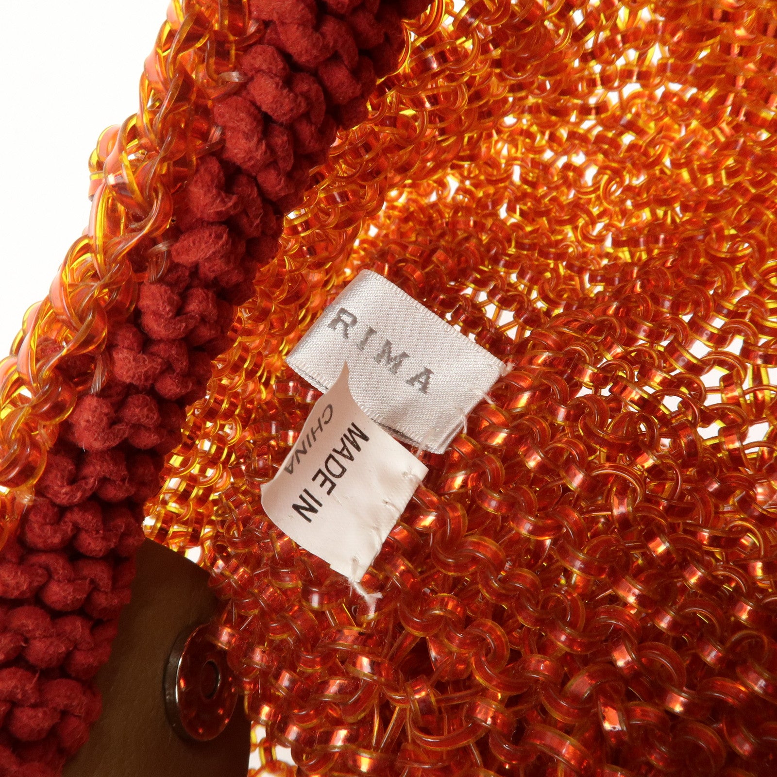 ANTEPRIMA Wire Bag PVC Shoulder Bag Hand Bag Orange