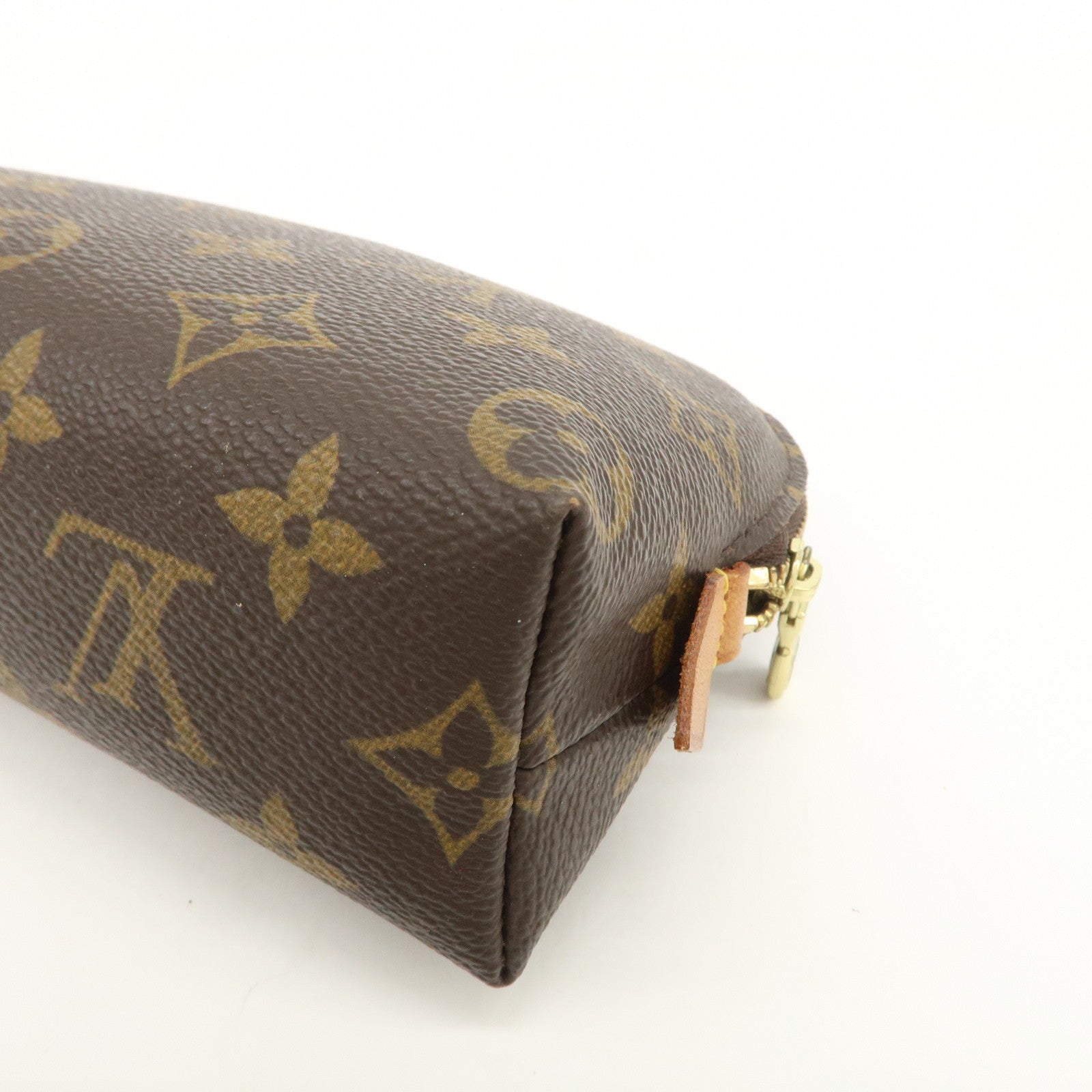 Louis Vuitton Monogram Pochette Cosmetic Pouch Brown M47515