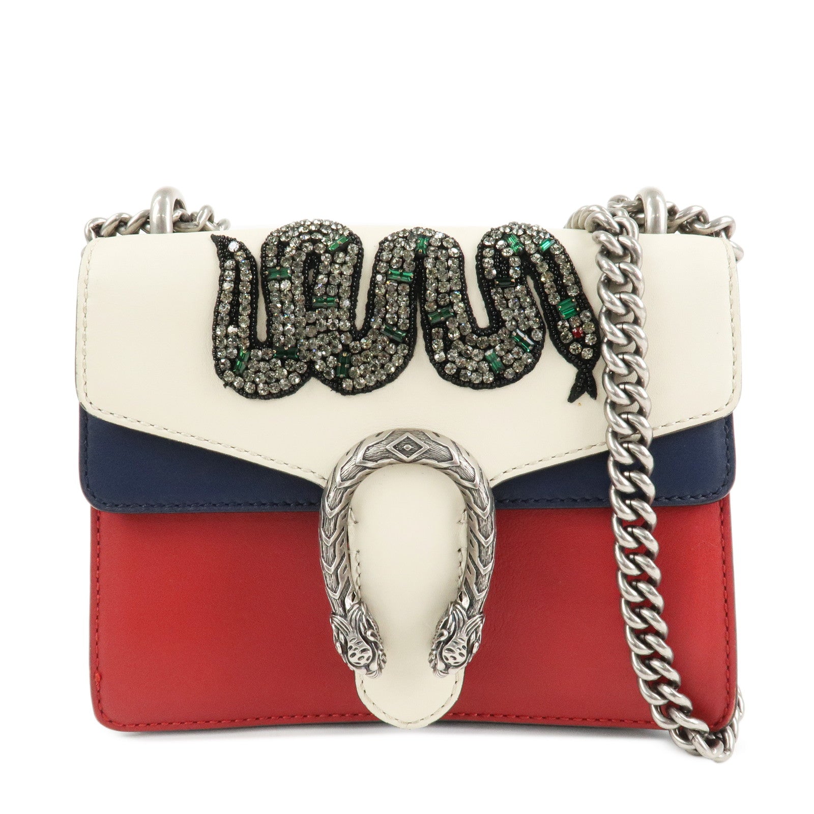 GUCCI Dionysus GG Supreme Small Shoulder Bag Beige Red 421970