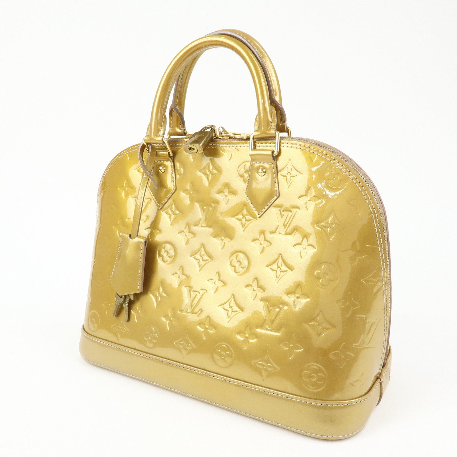 Louis Vuitton Monogram Vernis Alma PM Hand Bag Mordore M50563