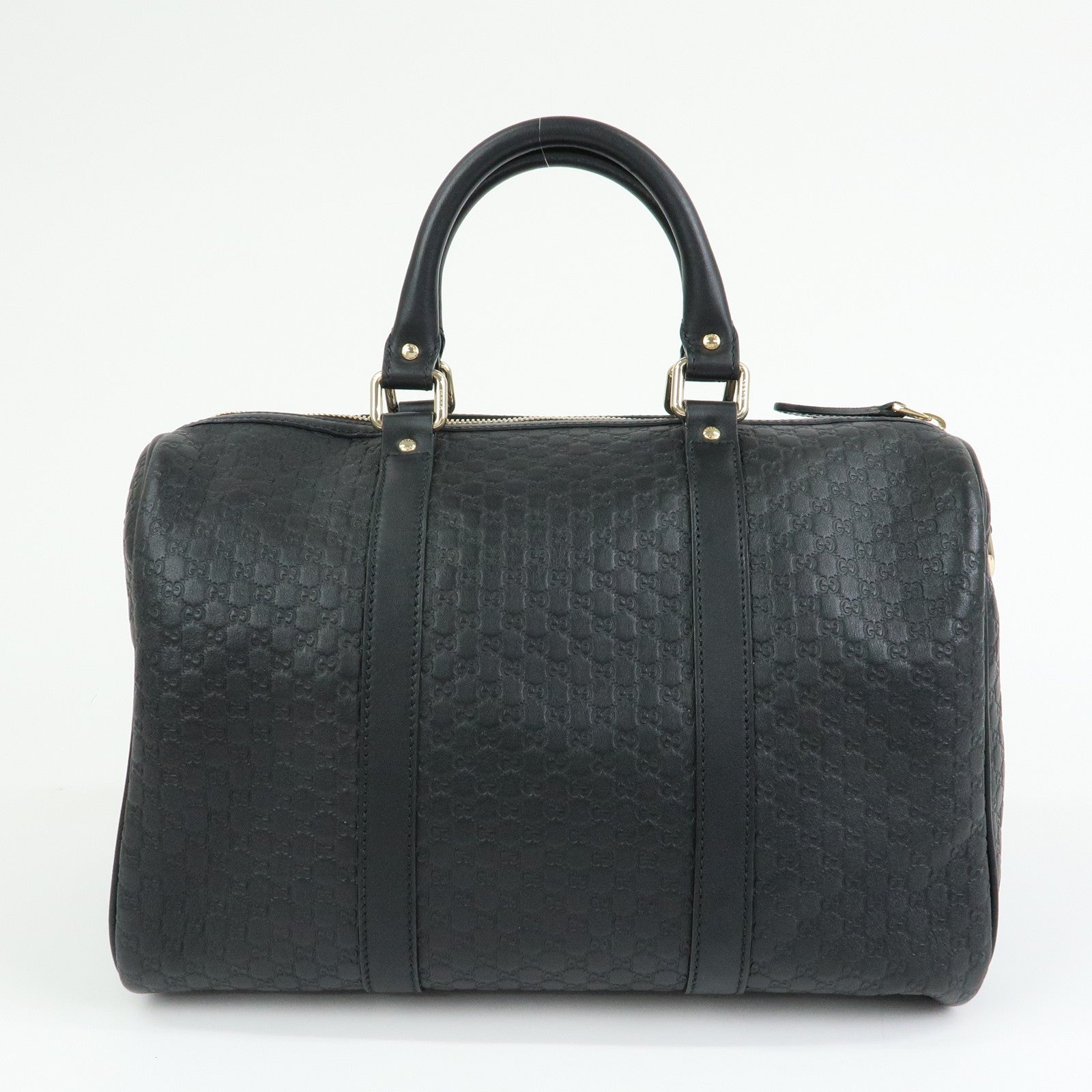 GUCCI Microguccissima Leather 2Way Boston Bag Black 449646