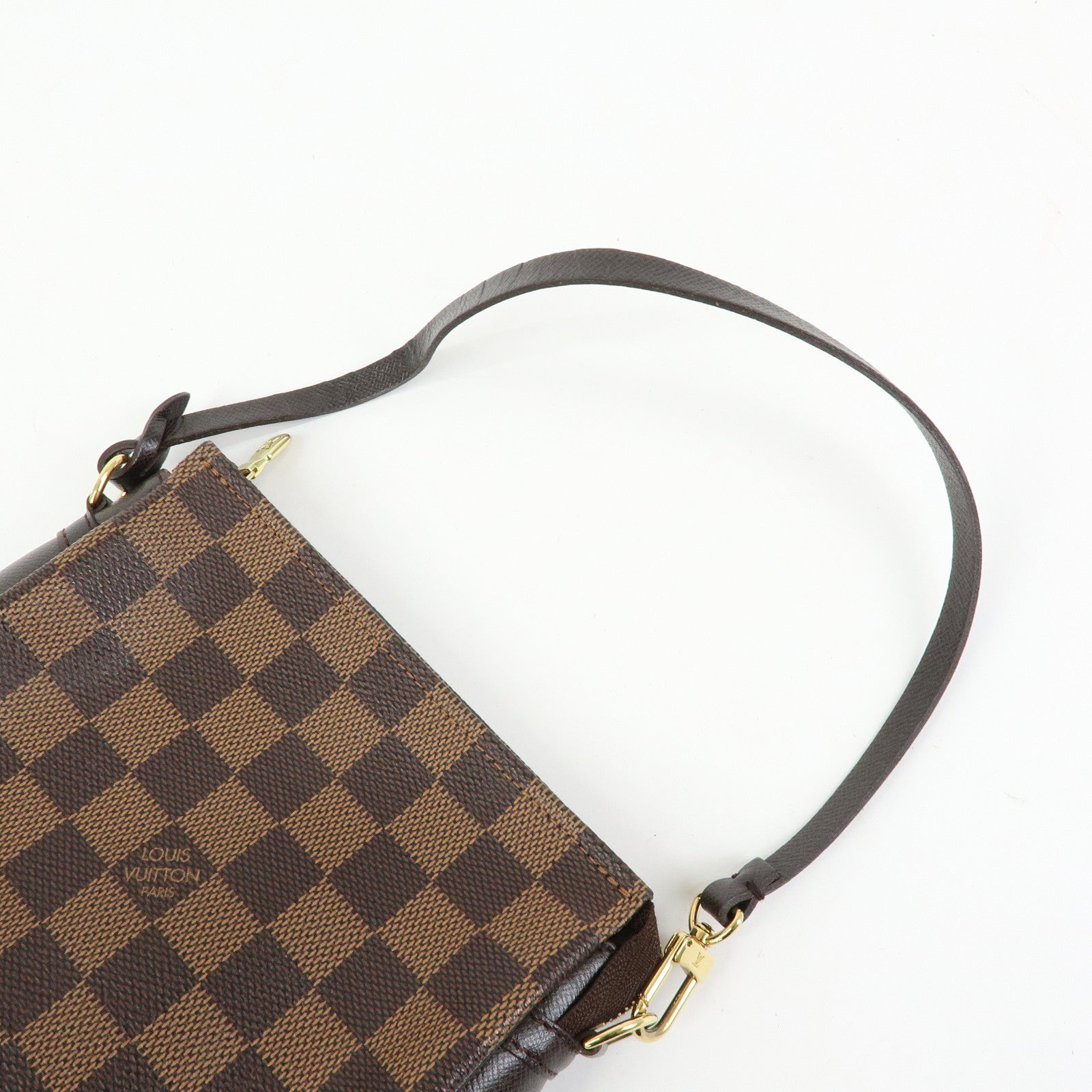 Louis Vuitton Damier Trousse Makeup Accessory Pouch Brown N51982