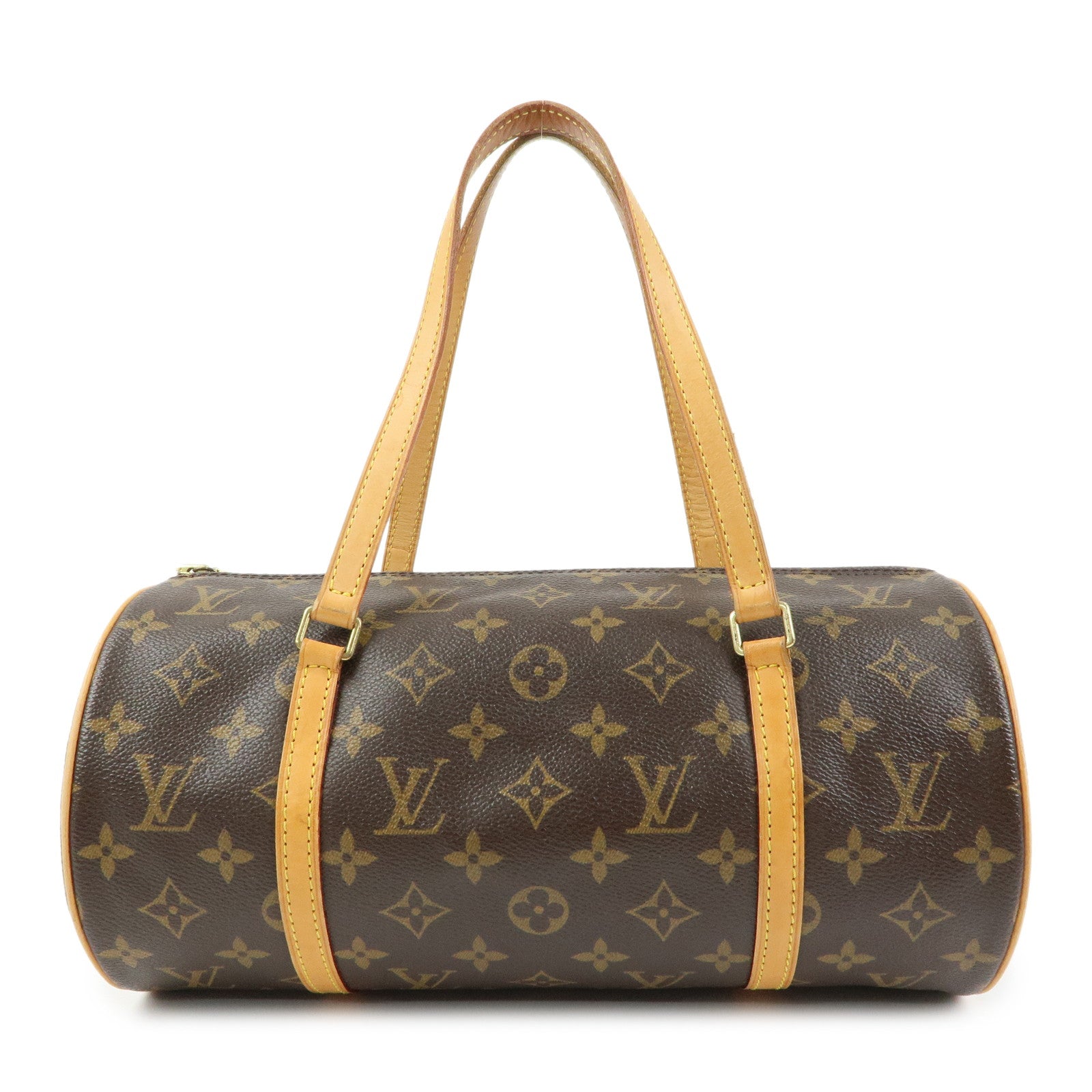 Louis Vuitton Monogram Papillon 30 Hand Bag Brown M51385