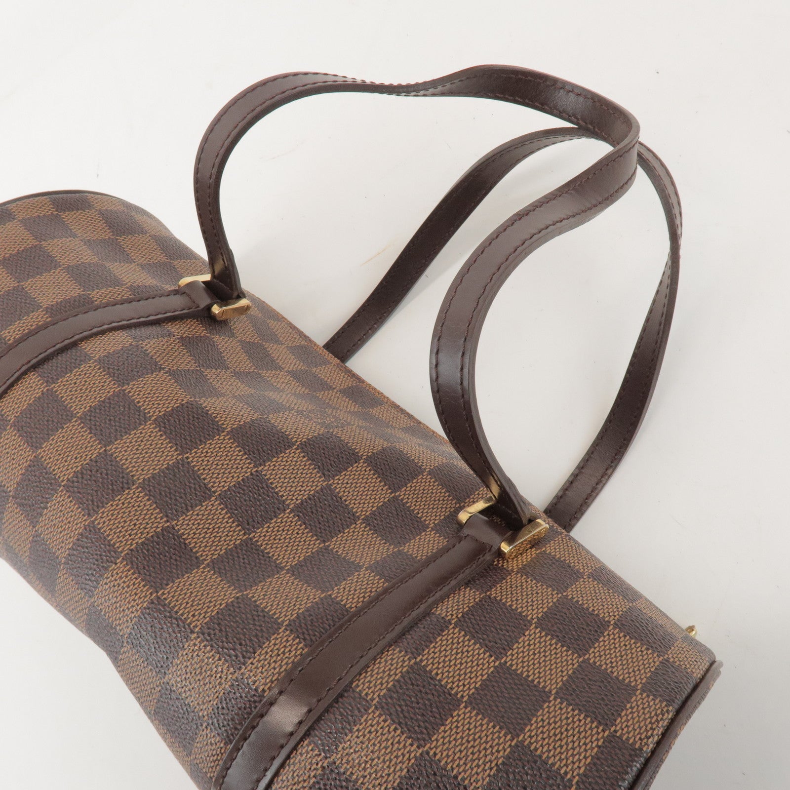 Louis Vuitton Damier Ebene Papillon 30 Hand Bag Brown N51303