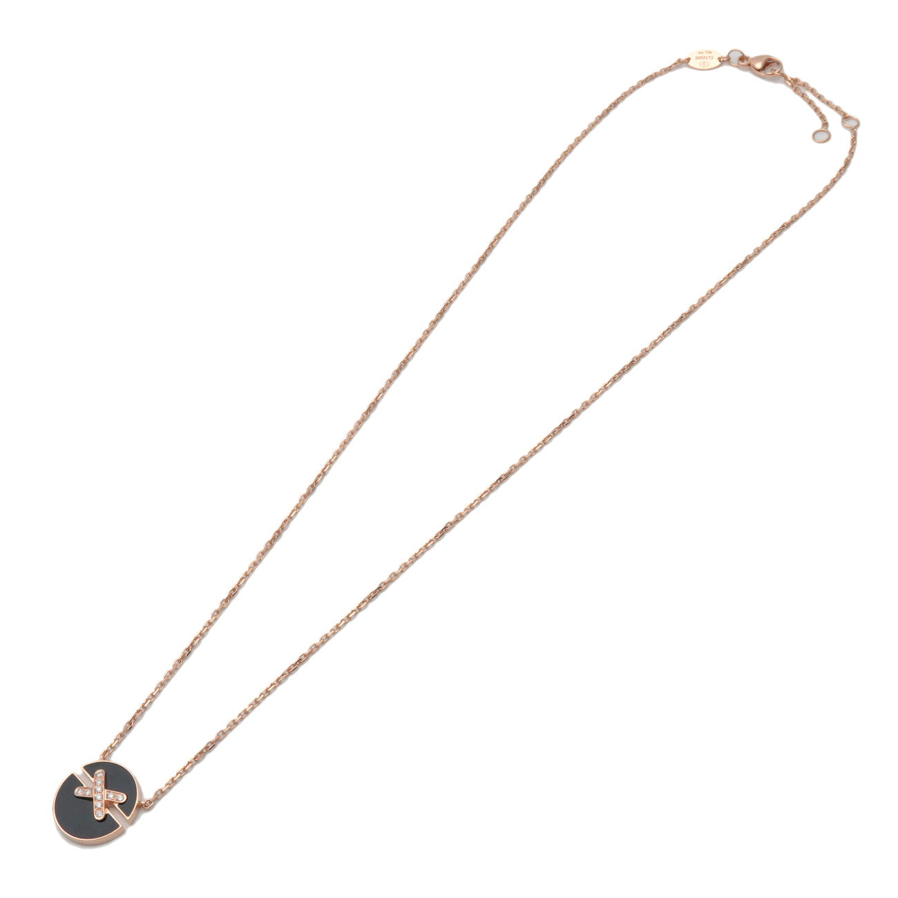 CHAUMET Jeux de Liens Harmony Diamond Necklace Small 750PG 084998