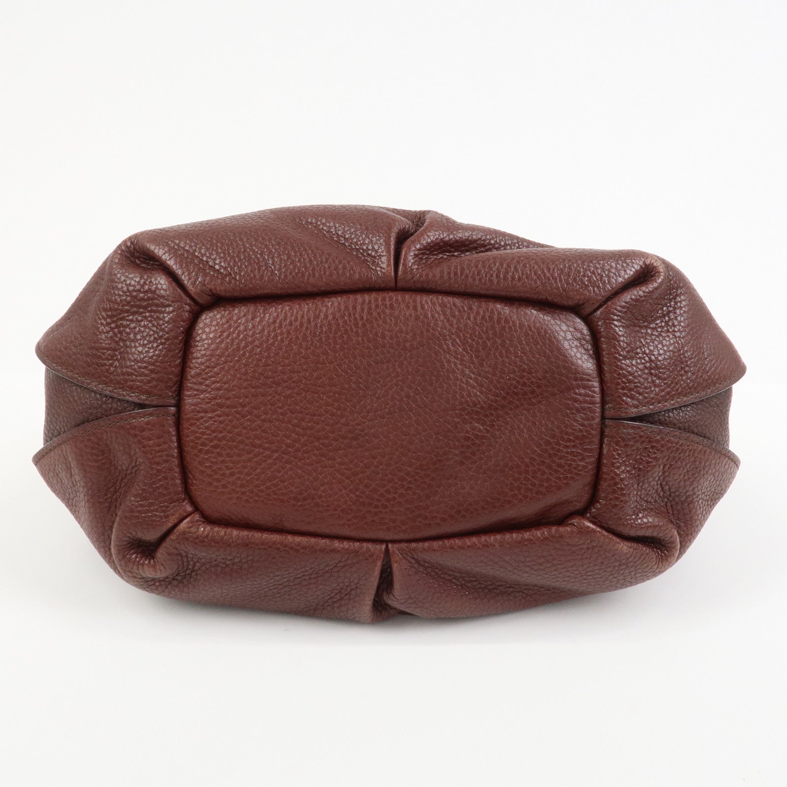 CELINE Bittersweet Leather Shoulder Bag Hand Bag Tote Bag Brown