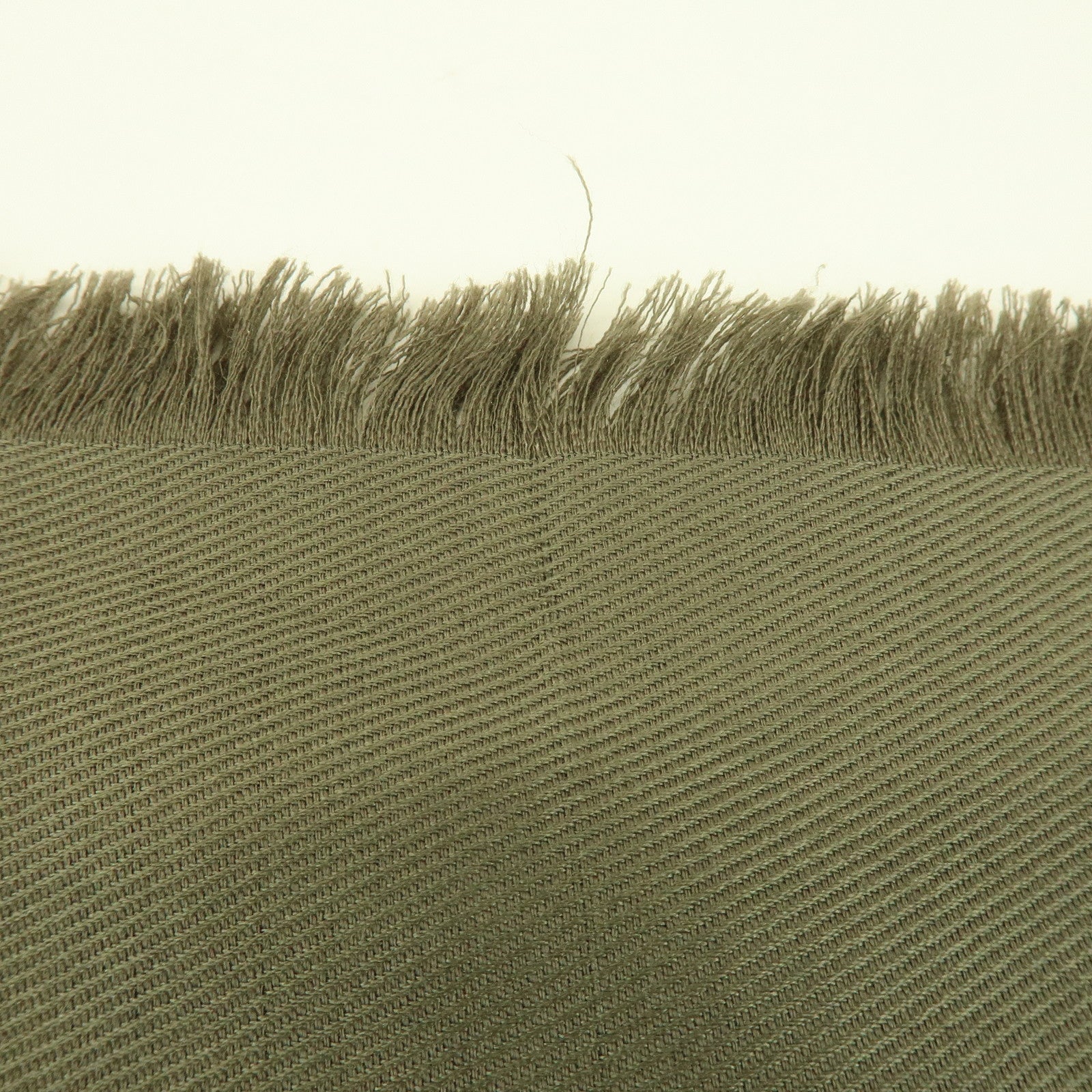 Louis Vuitton Monogram Silk Wool Scarf Shawl Khaki M72238