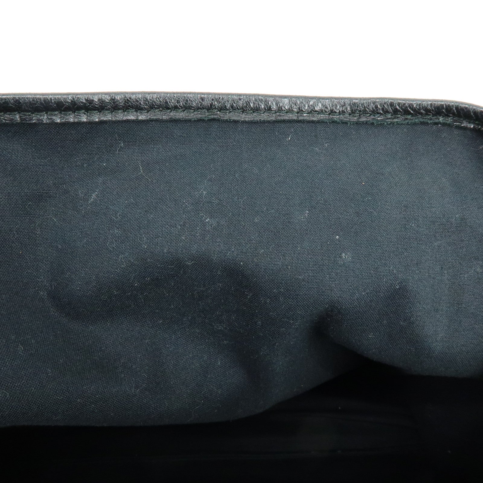 BALENCIAGA Navy Cabas Leather Small Tote Bag Black 339933