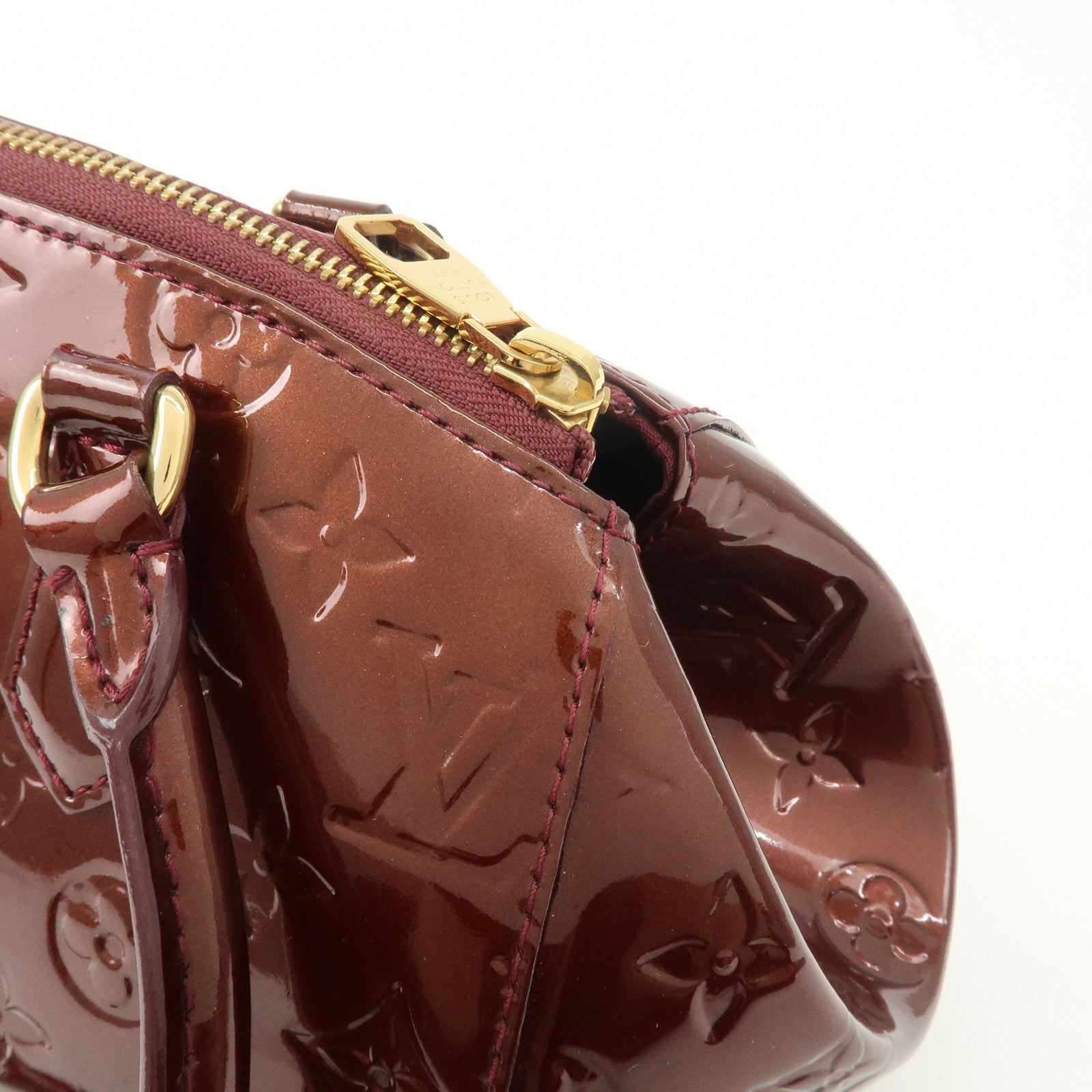 Louis Vuitton Monogram Vernis Sherwood PM Rouge Forvist M91492 Used