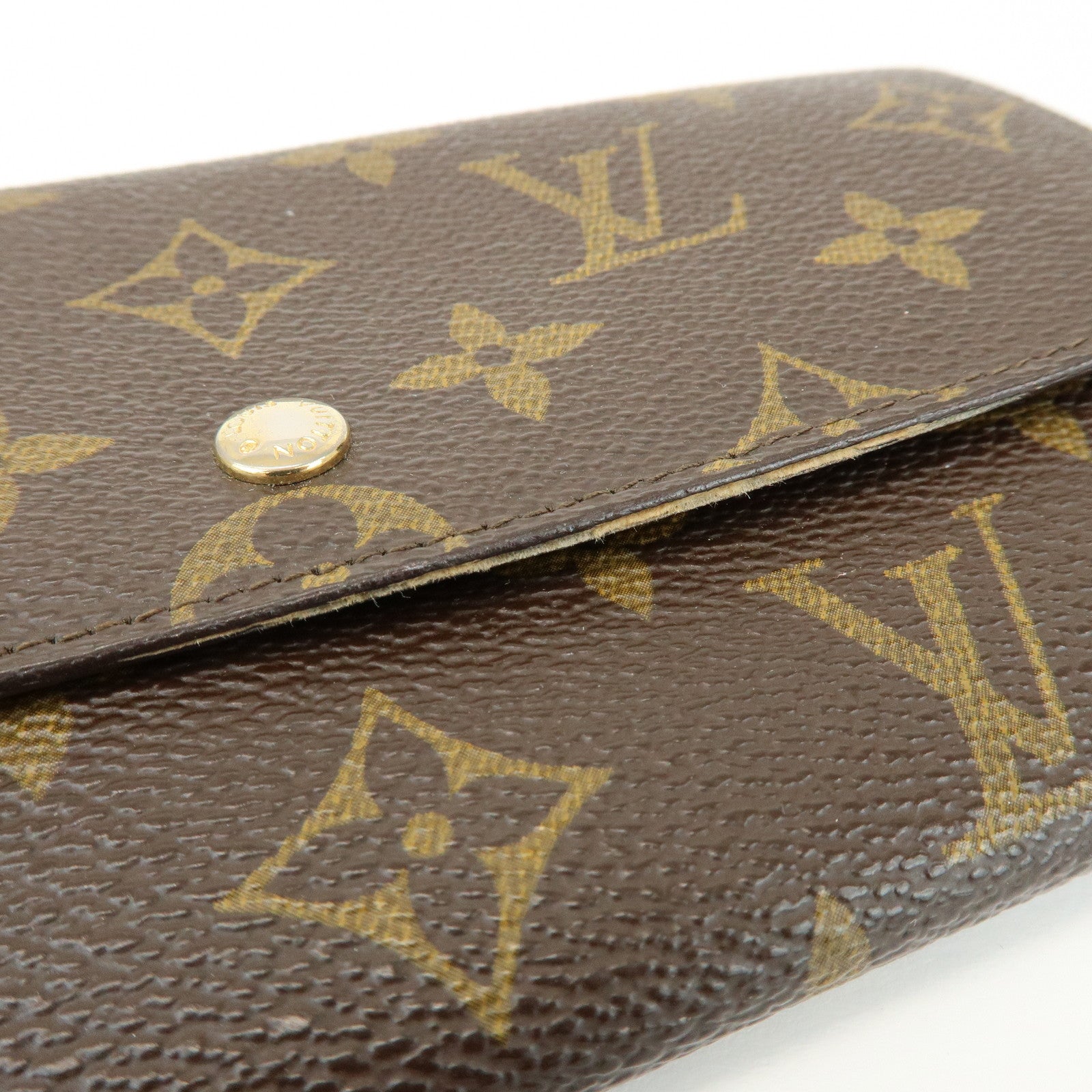 Louis Vuitton Monogram Set of 2 Long Wallets Brown M61727/M61723